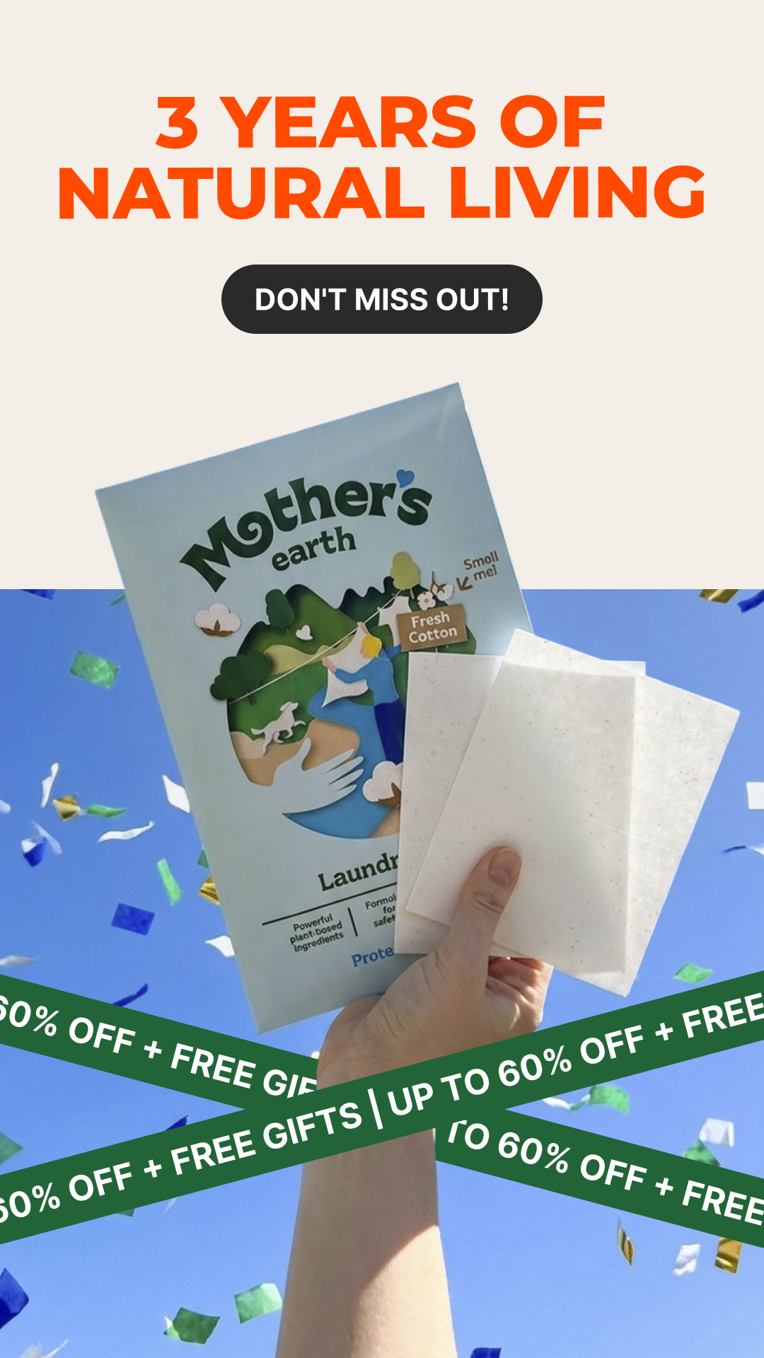 Mothers Earth Facebook ad