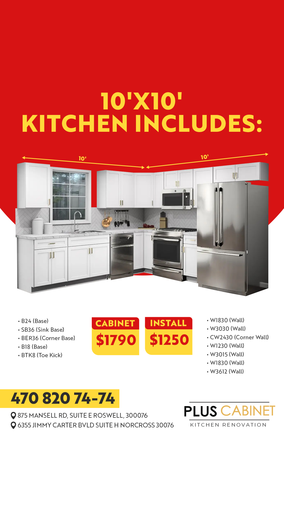 Plus Cabinet Facebook ad