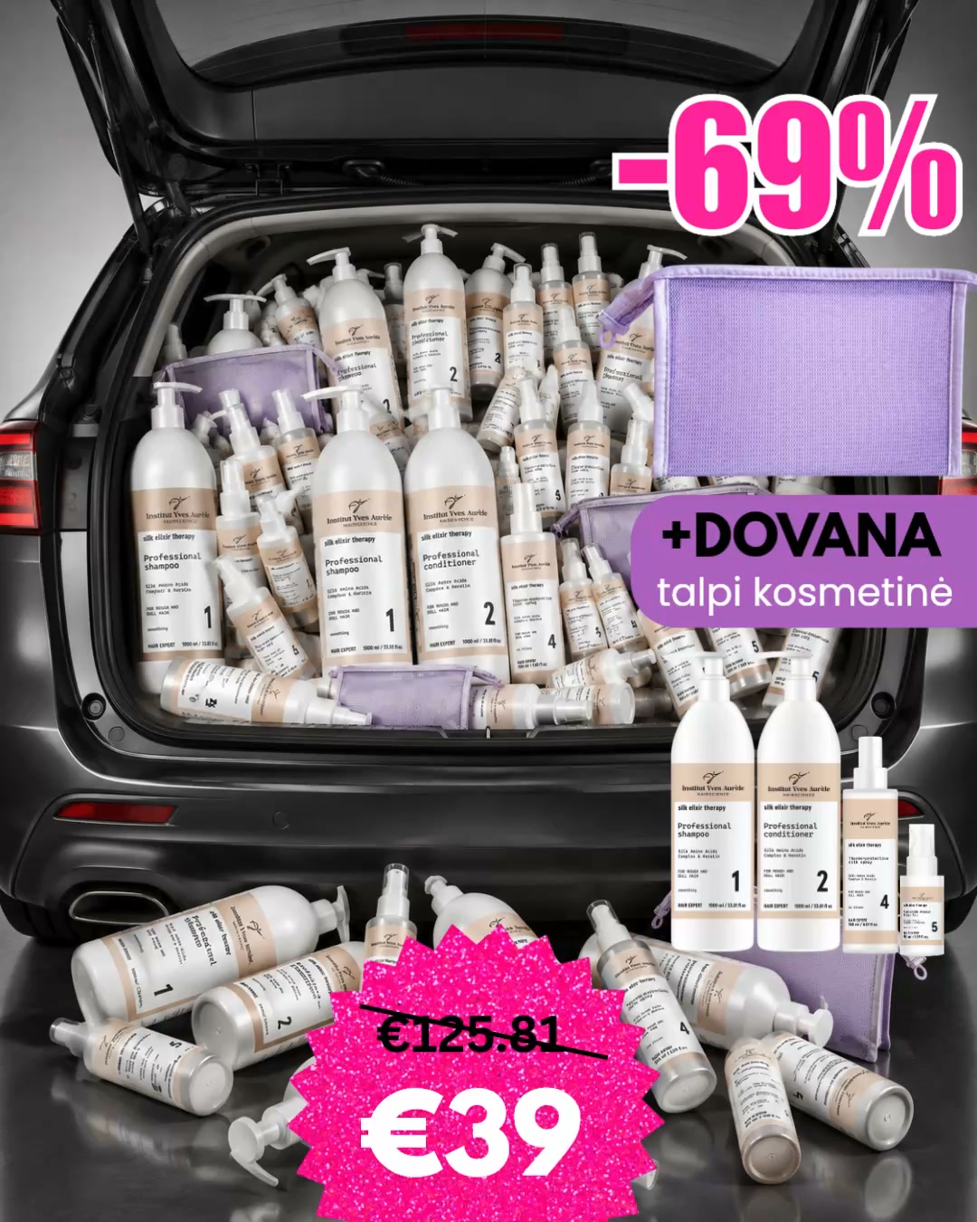Derma DNA Lietuva Facebook ad: Šilkas tavo plaukams
