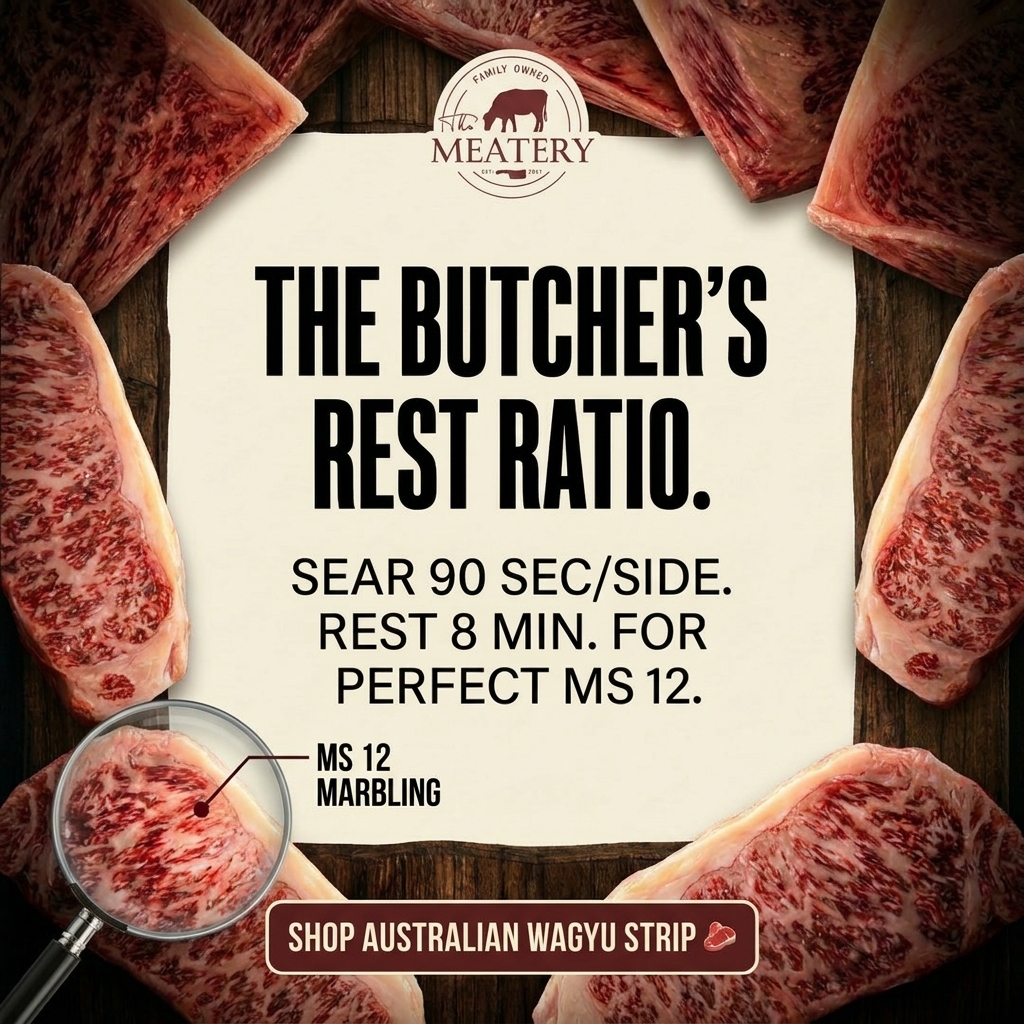 The Meatery Facebook ad: The Butcher's Rest Ratio