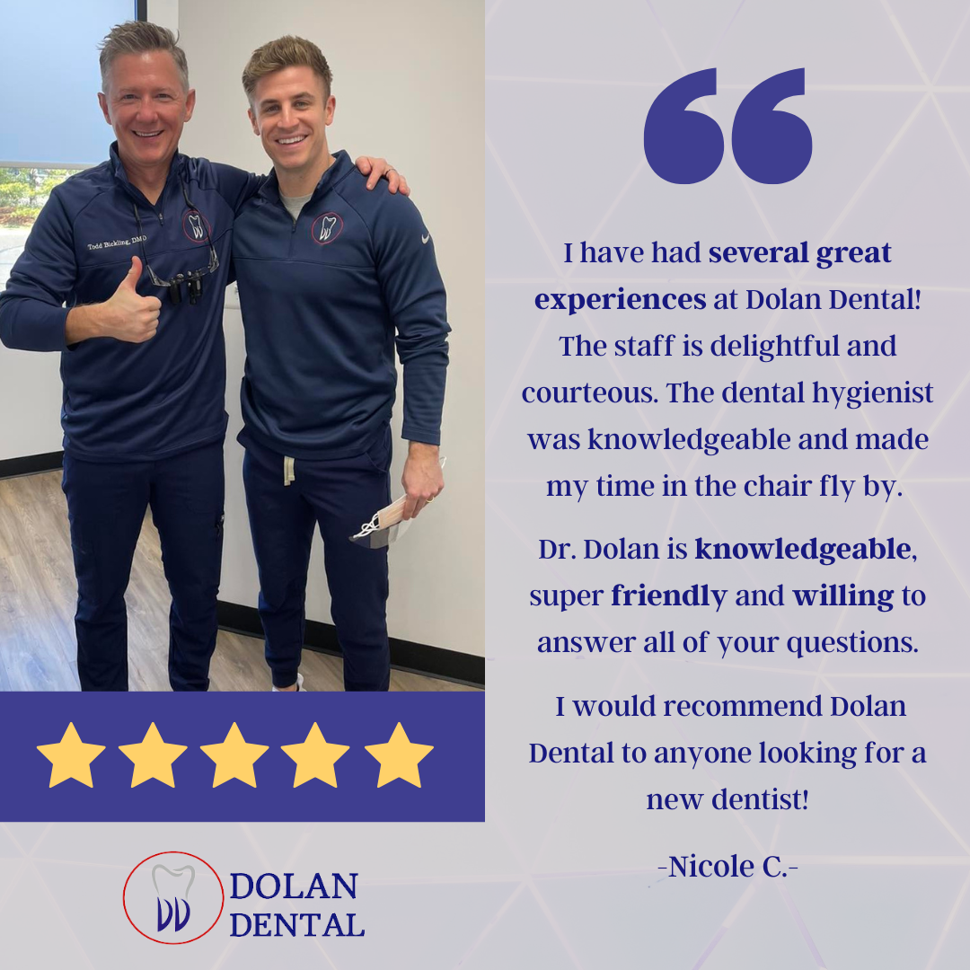 Dolan Dental Facebook ad: Over 270 Five Reviews!