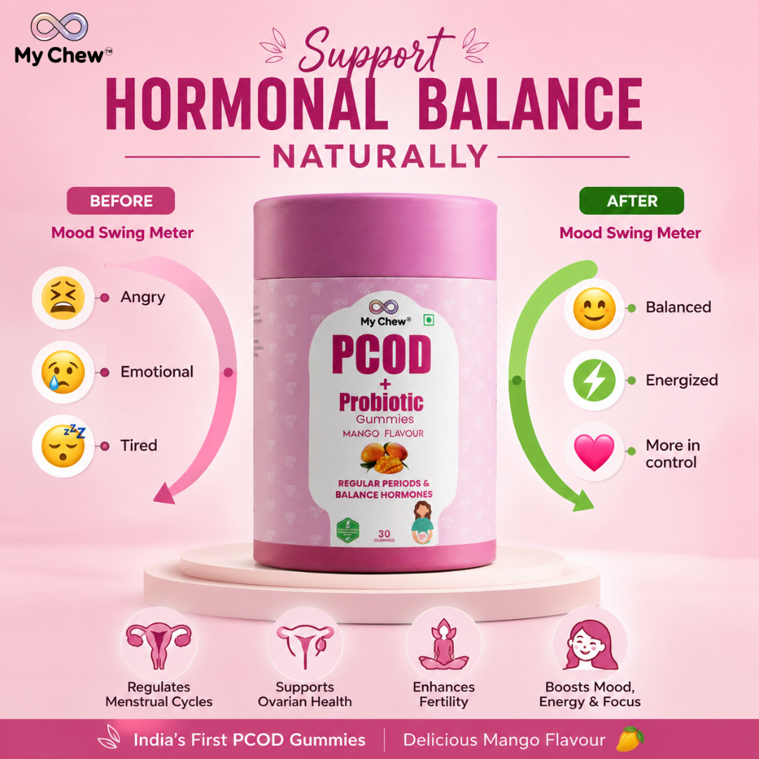 Mychew.in Facebook ad: Support Hormonal Balance Naturally