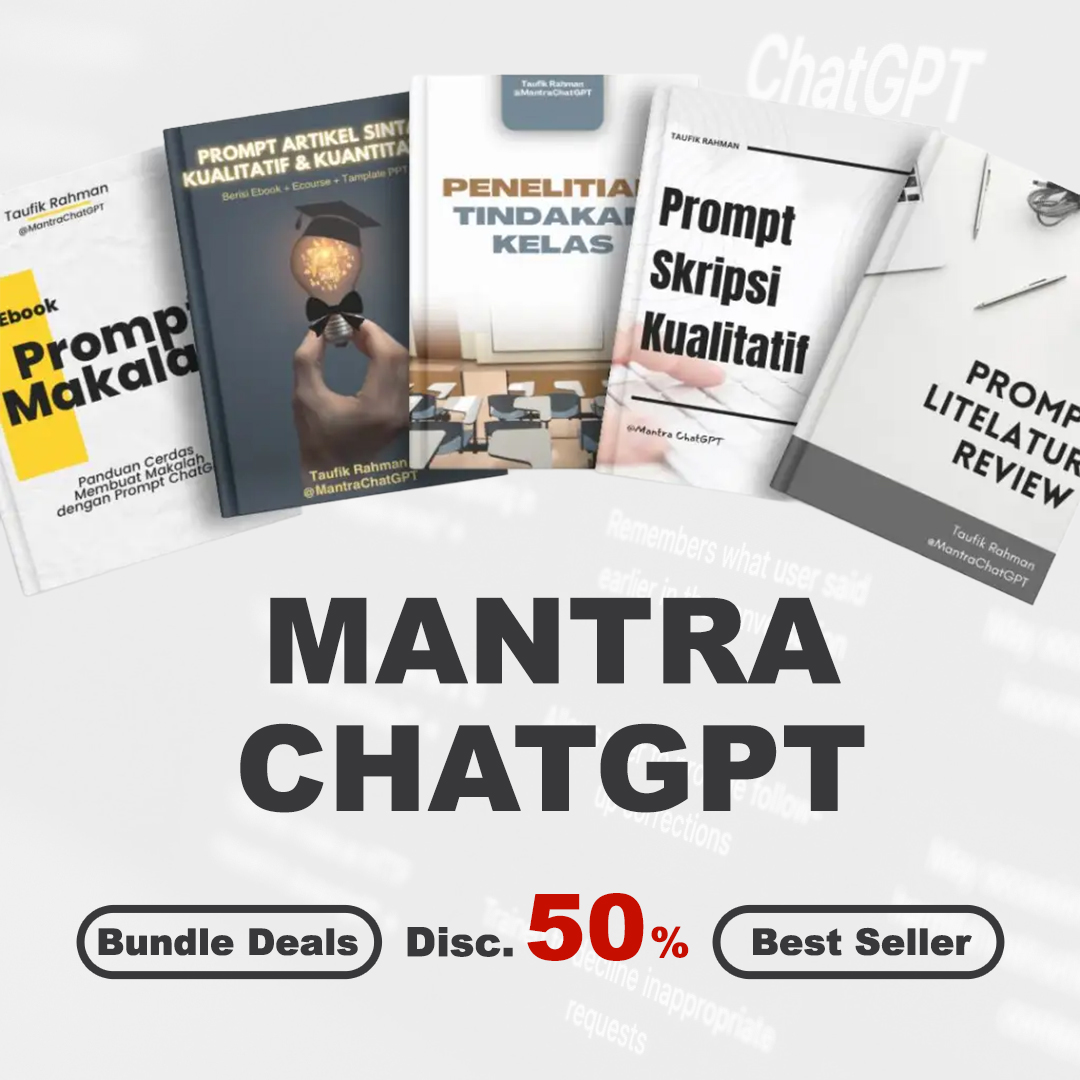 Mantra GPT Facebook ad: Maksimalkan Produktivitas Akademik dengan Promo Diskon 50%…