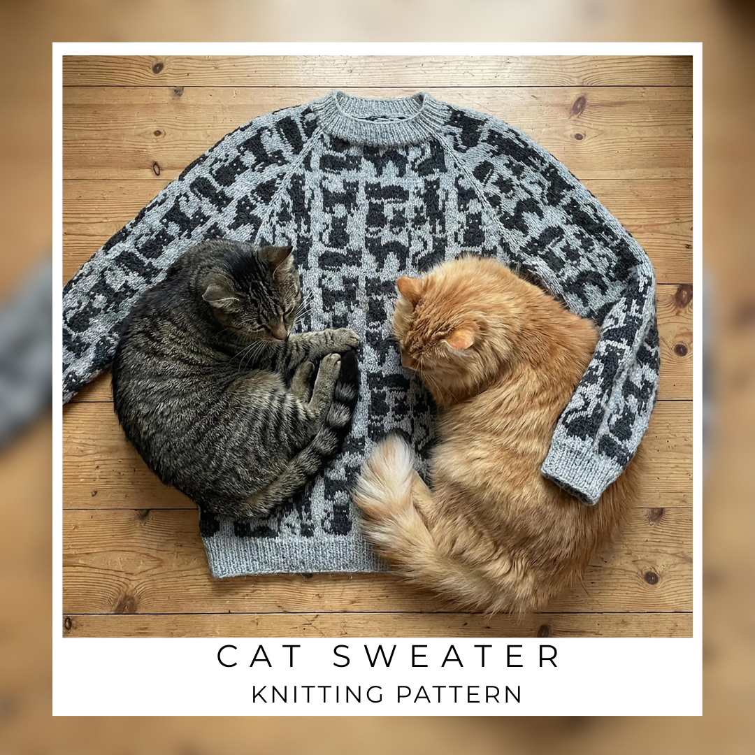 The Craftella.Patterns Facebook ad: Standout Cat Sweater