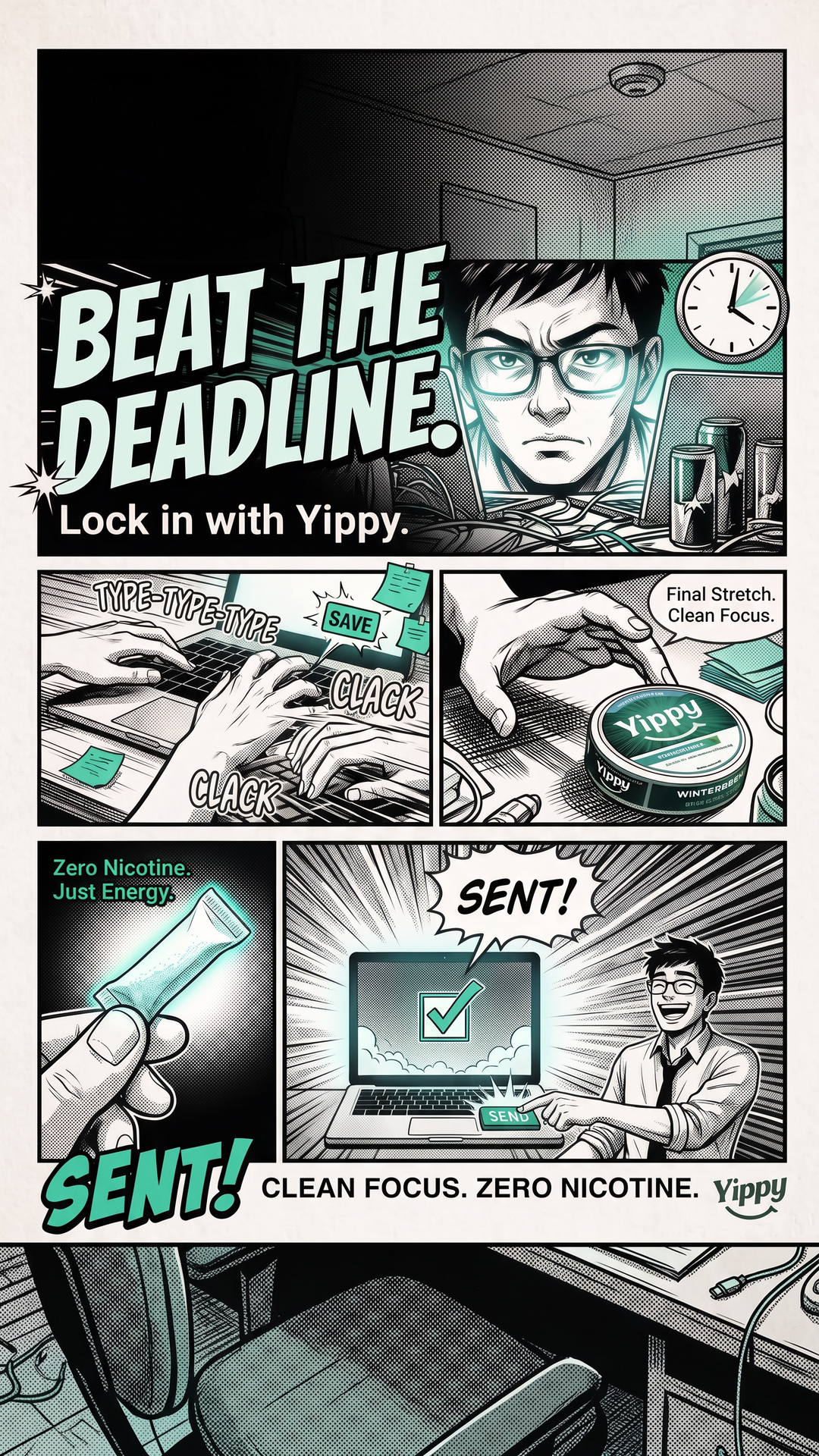Yippy Facebook ad: Focus When It Counts.