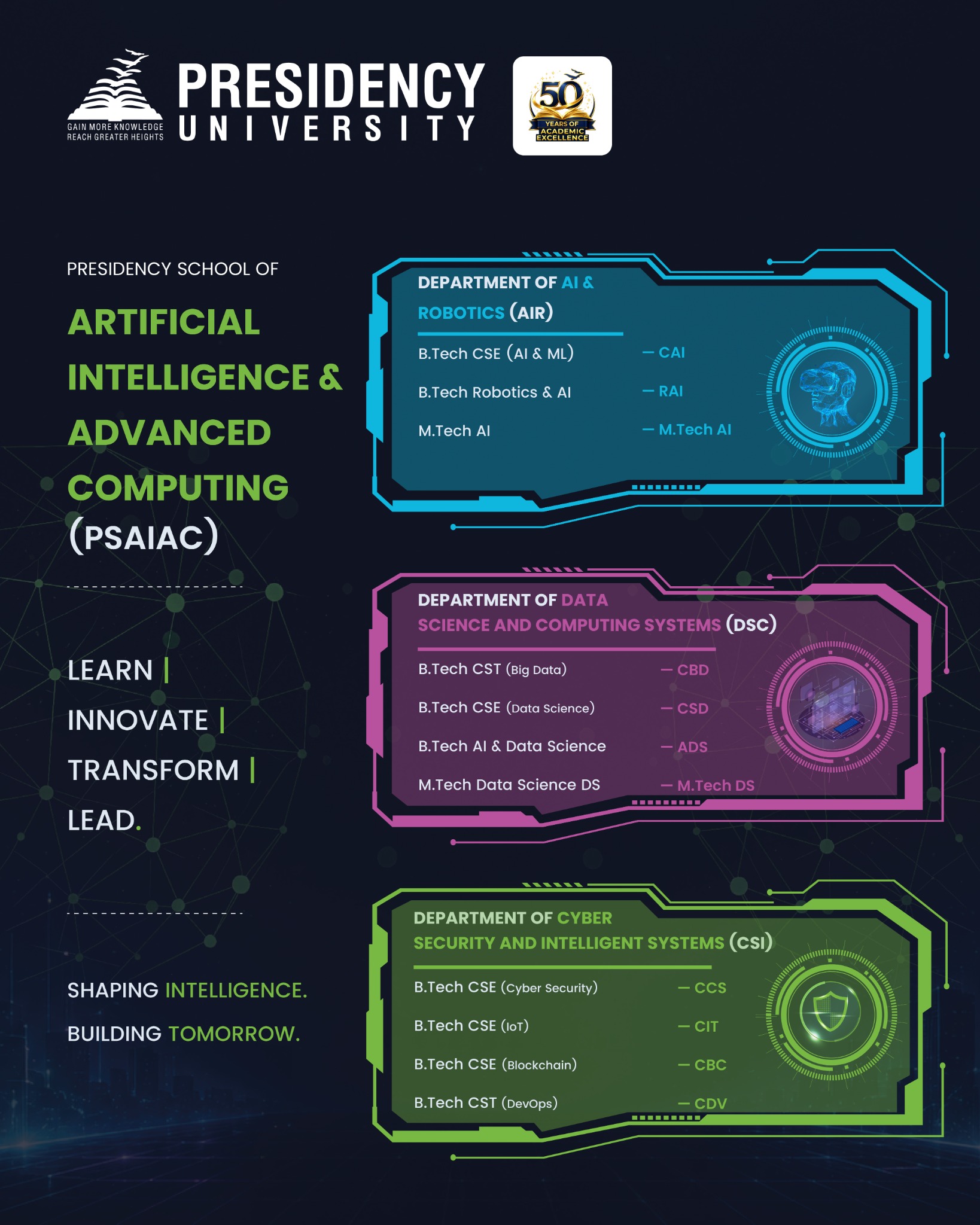 Presidency University Facebook ad