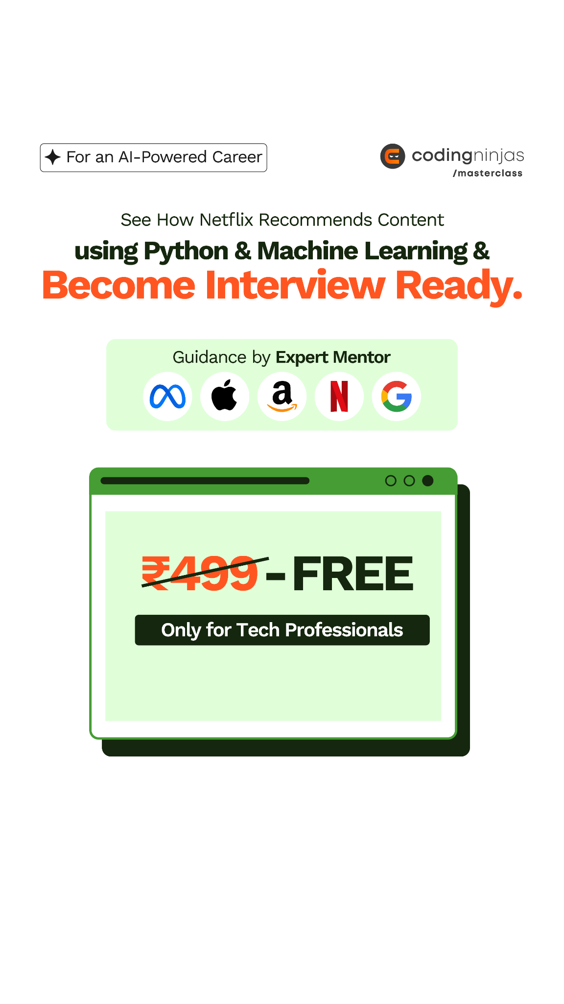 Coding Ninjas Facebook ad