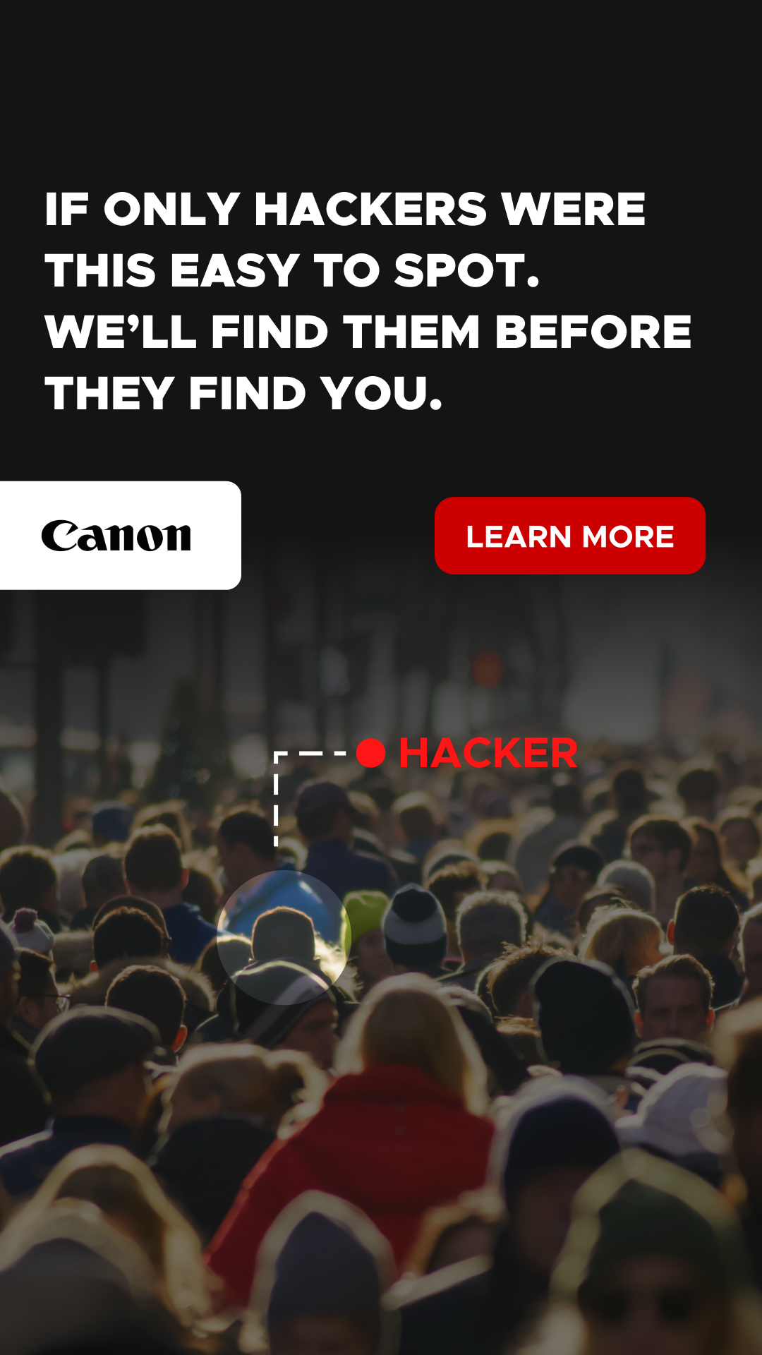 Canon Canada Facebook ad: If Only It Were Always This Obvious
