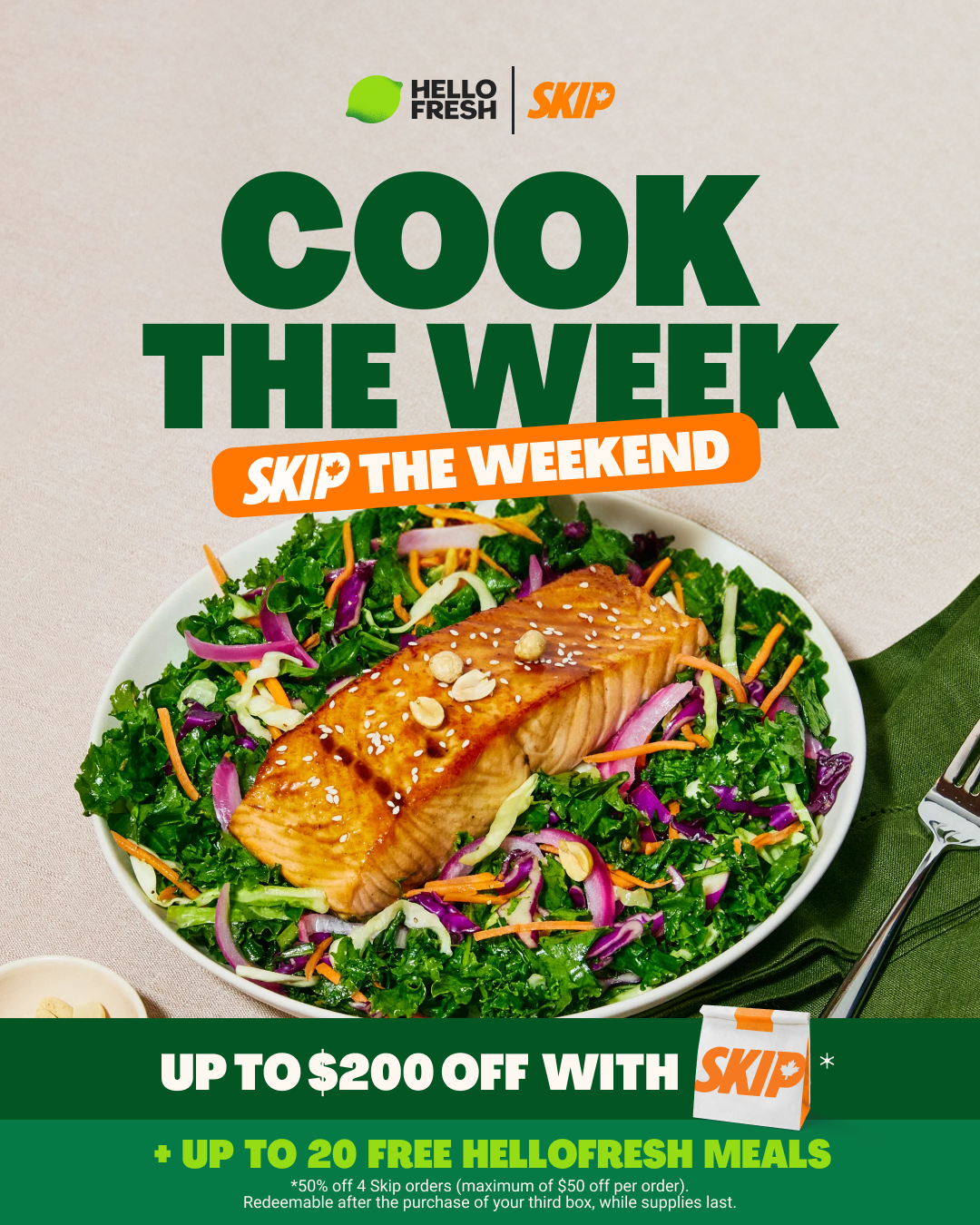 HelloFresh Facebook ad