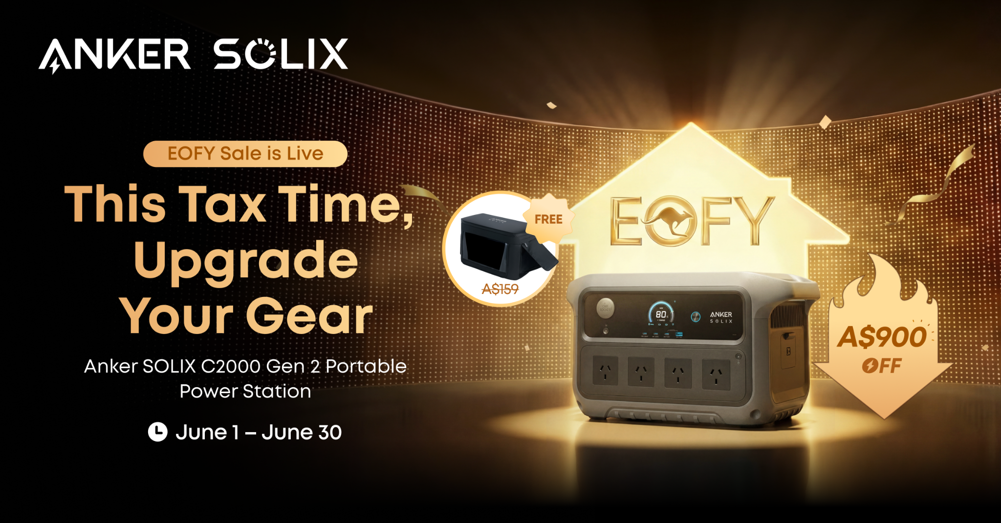 Anker SOLIX Facebook ad