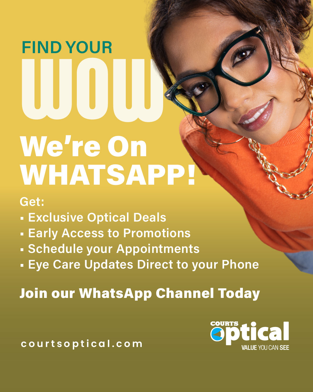 Courts Optical Trinidad & Tobago Facebook ad