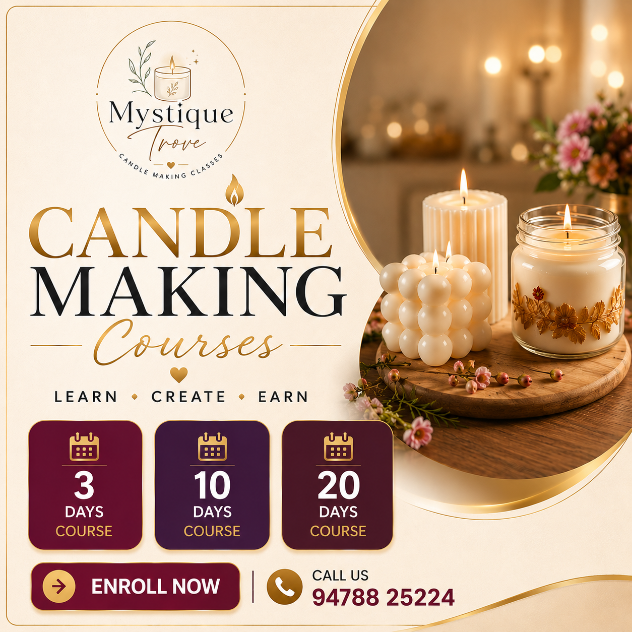 Mystique Trove Facebook ad: Turn Your Creativity Into Income