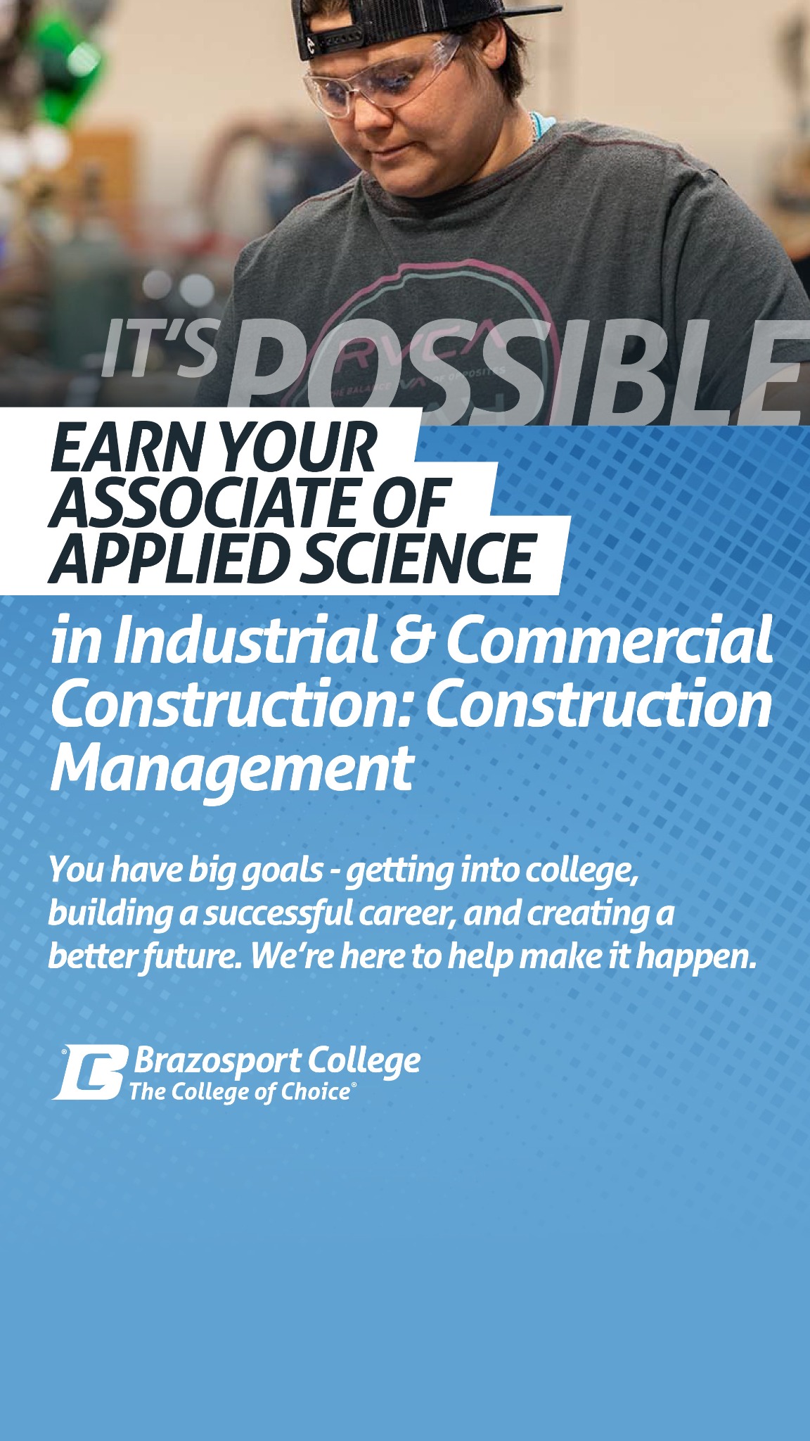 Brazosport College Facebook ad from Nov 8, 2025
