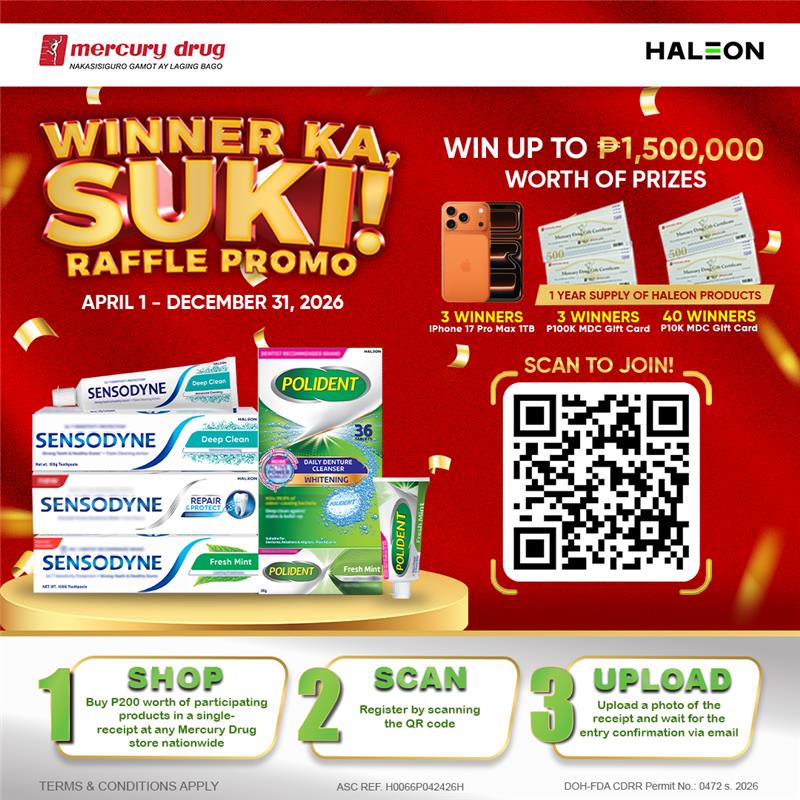 Sensodyne Facebook ad: Ang saya ng bahay kapag kumpleto ang ngiti…
