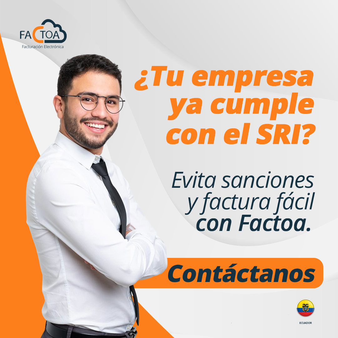 Factoa Facebook ad: Contáctenos