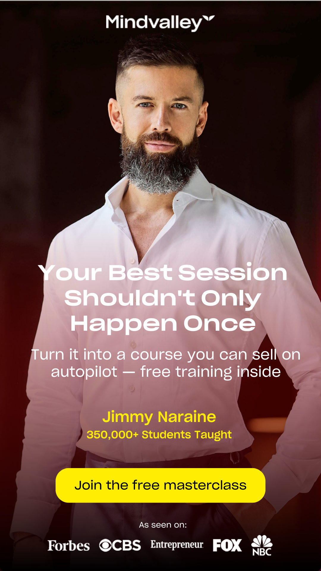 Mindvalley Facebook ad from Mar 8, 2026