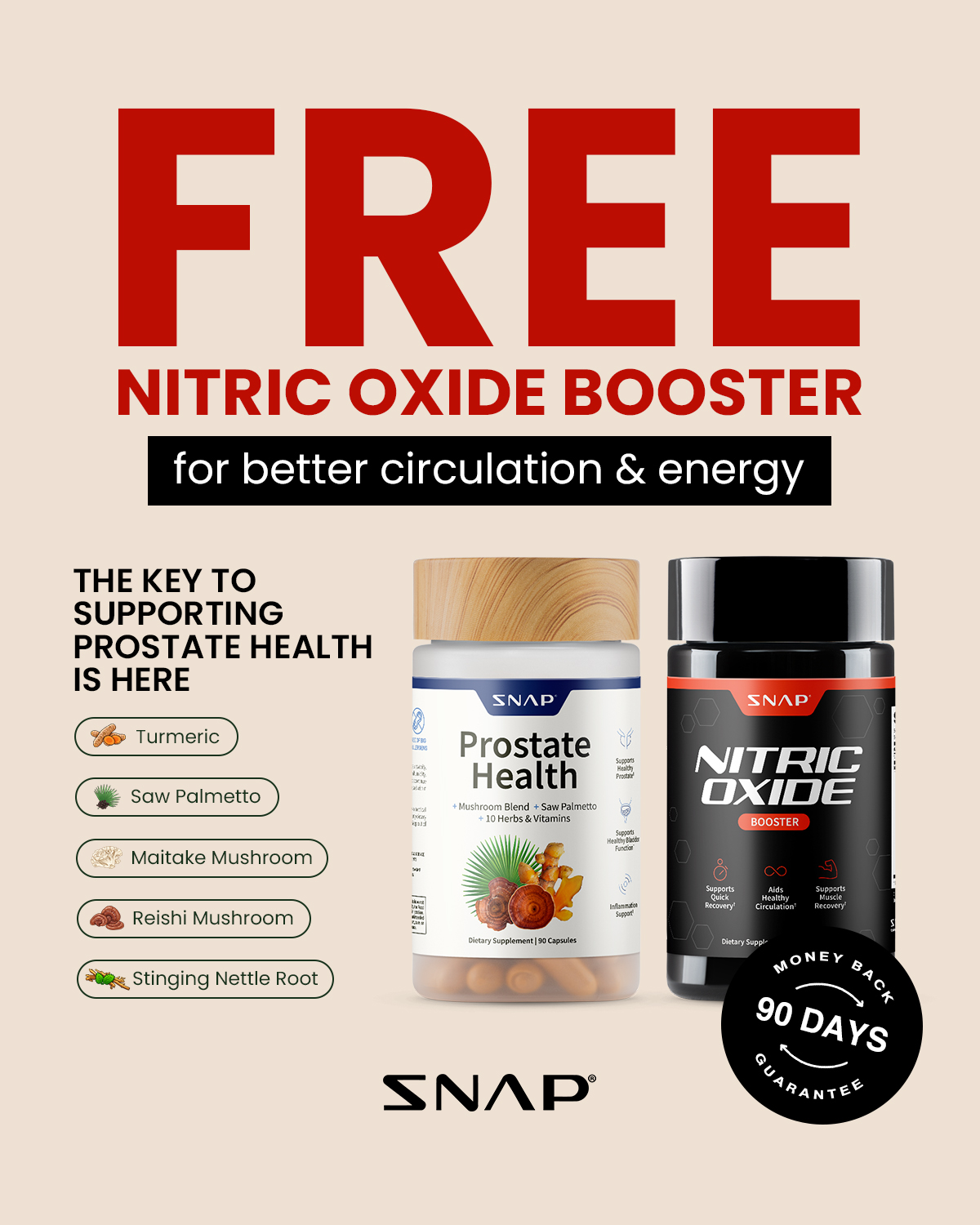 Snap Supplements Facebook ad