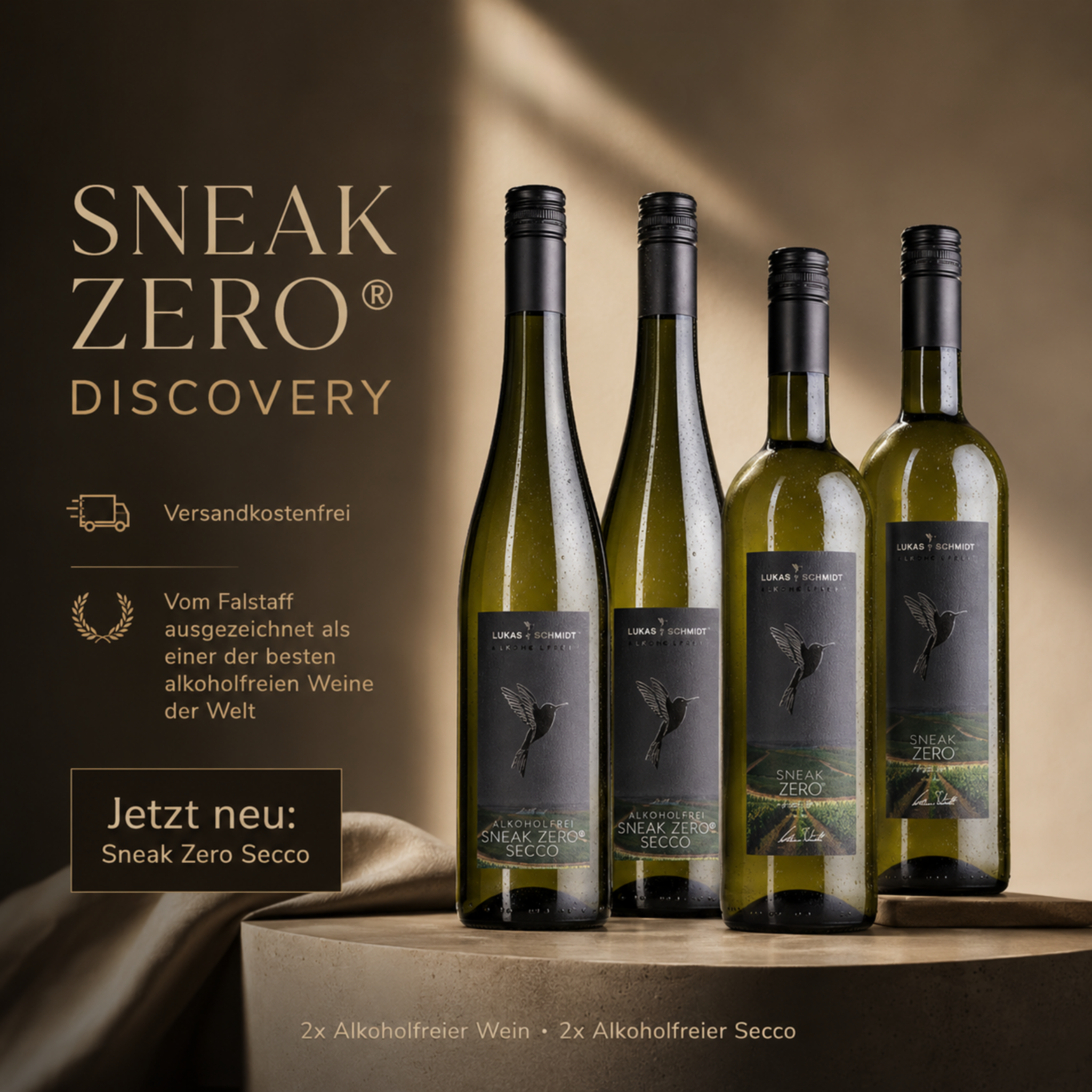 Lukas Schmidt Wein Facebook ad: Double Discovery Probierpaket