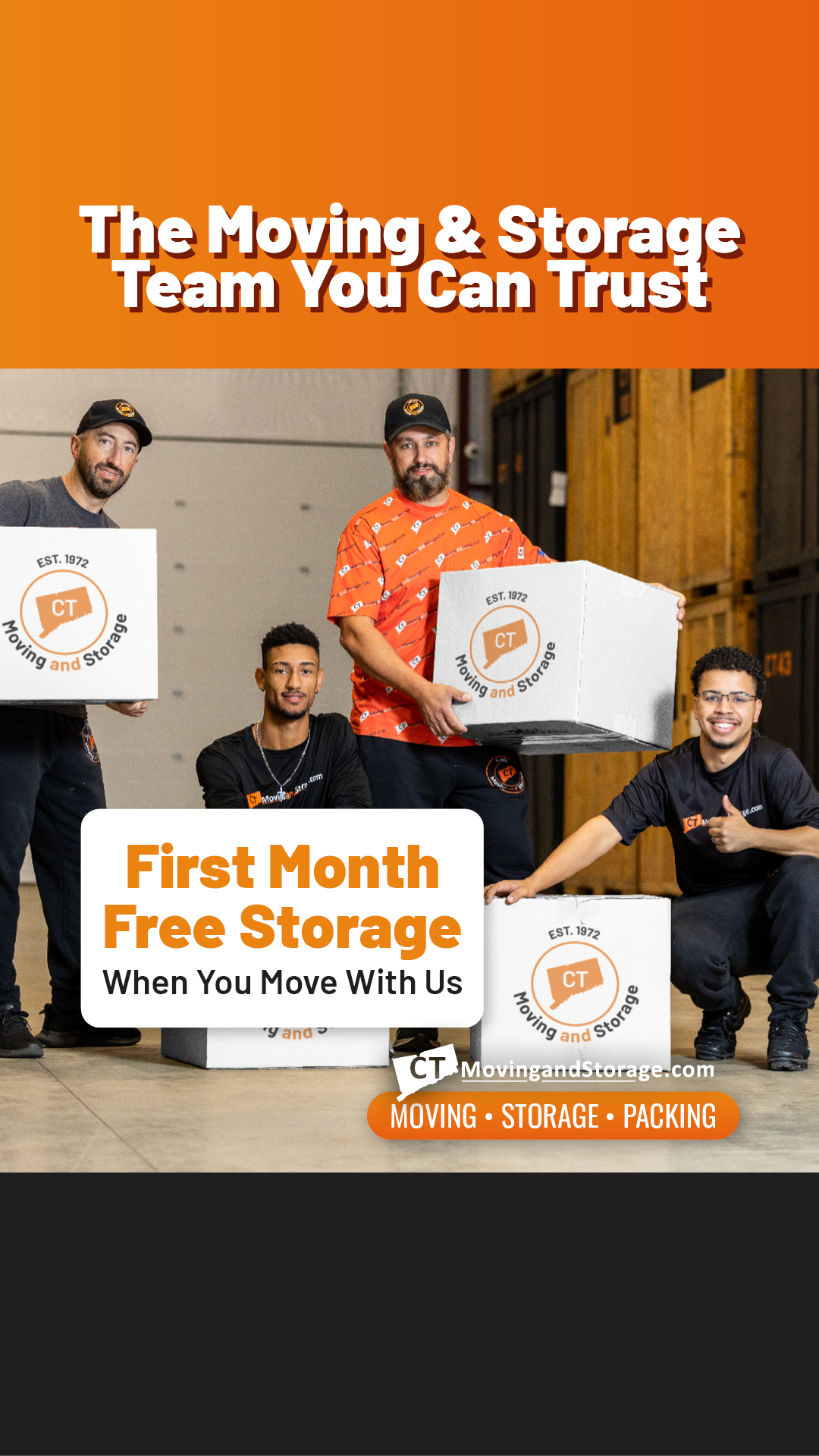 CT Moving and Storage Facebook ad