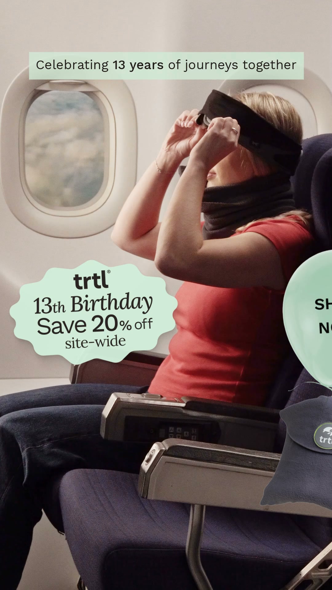 Trtl Facebook ad: Celebrate & Save 20%
