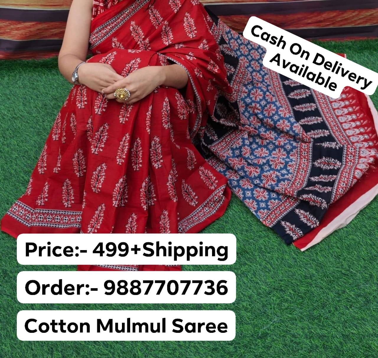 Bagru Print Saree Facebook ad: More Collection, Join Group