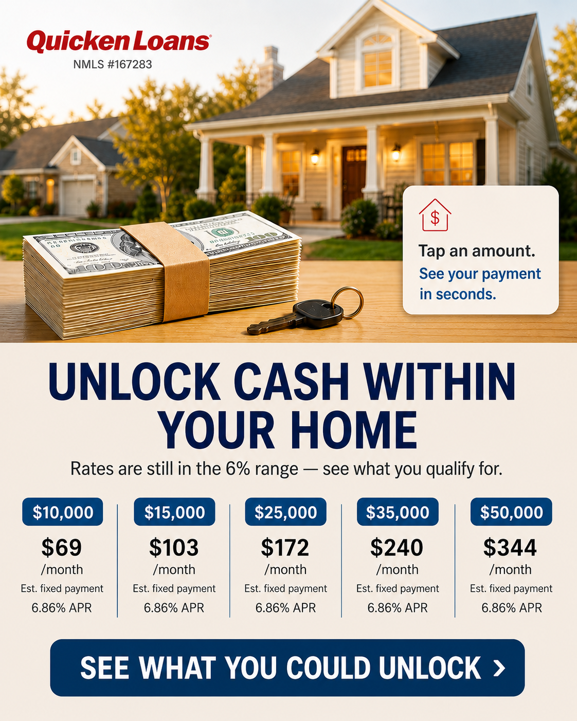 Quicken Loans Facebook ad