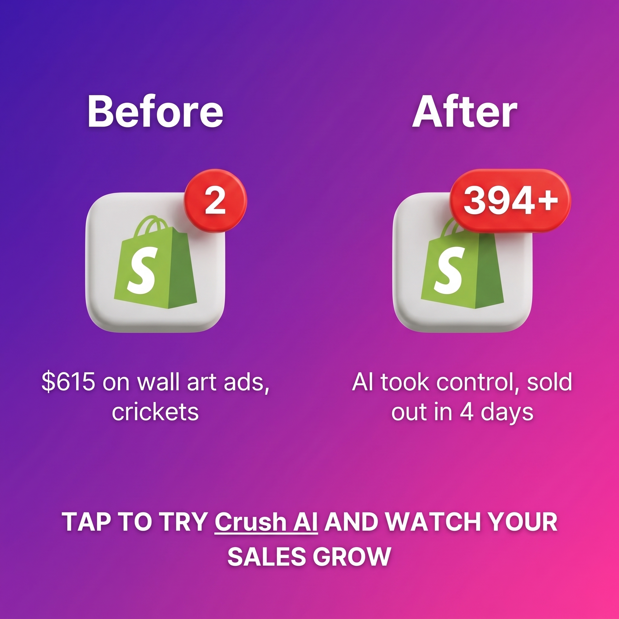 trycrush.ai Facebook ad