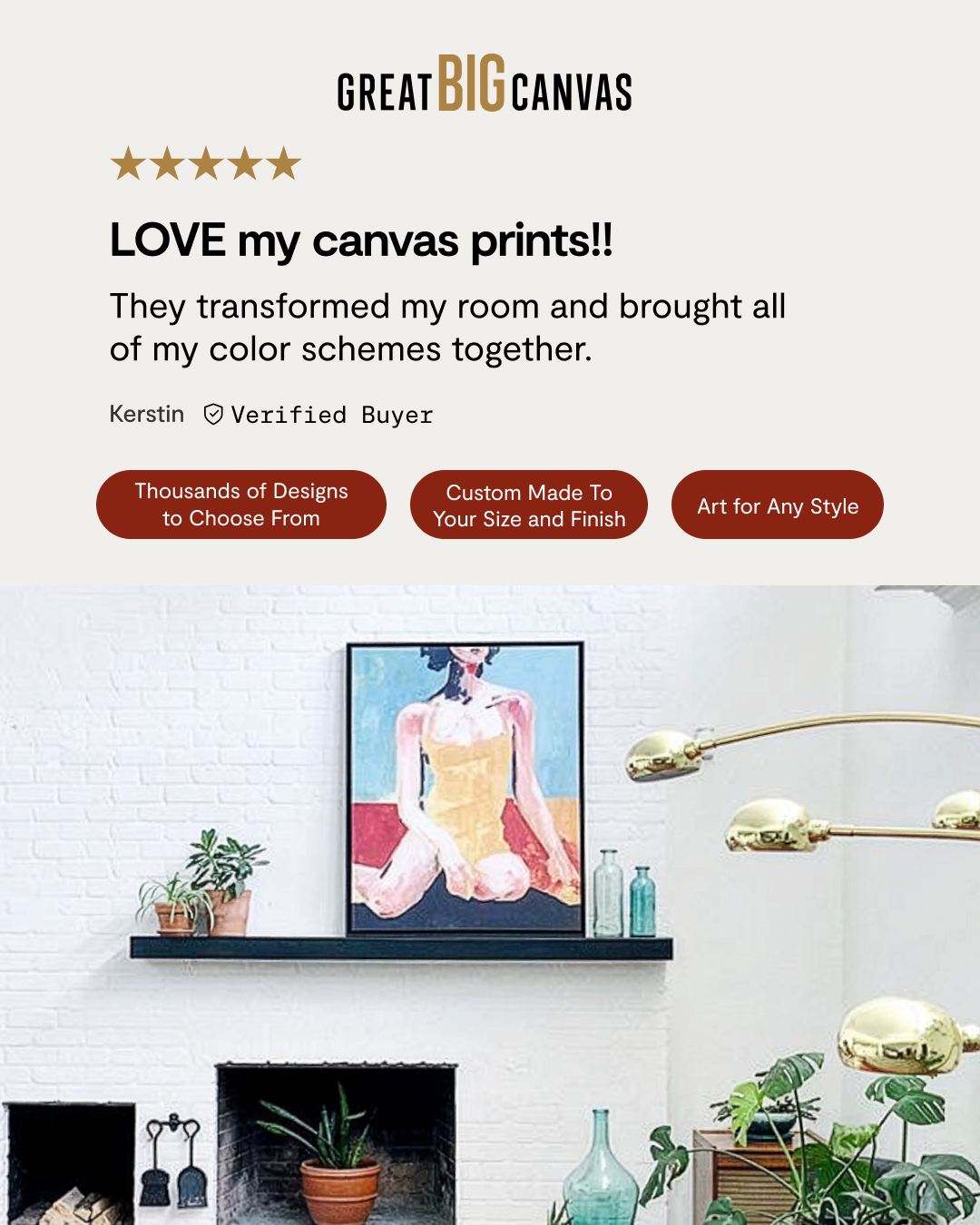 Great Big Canvas Facebook ad