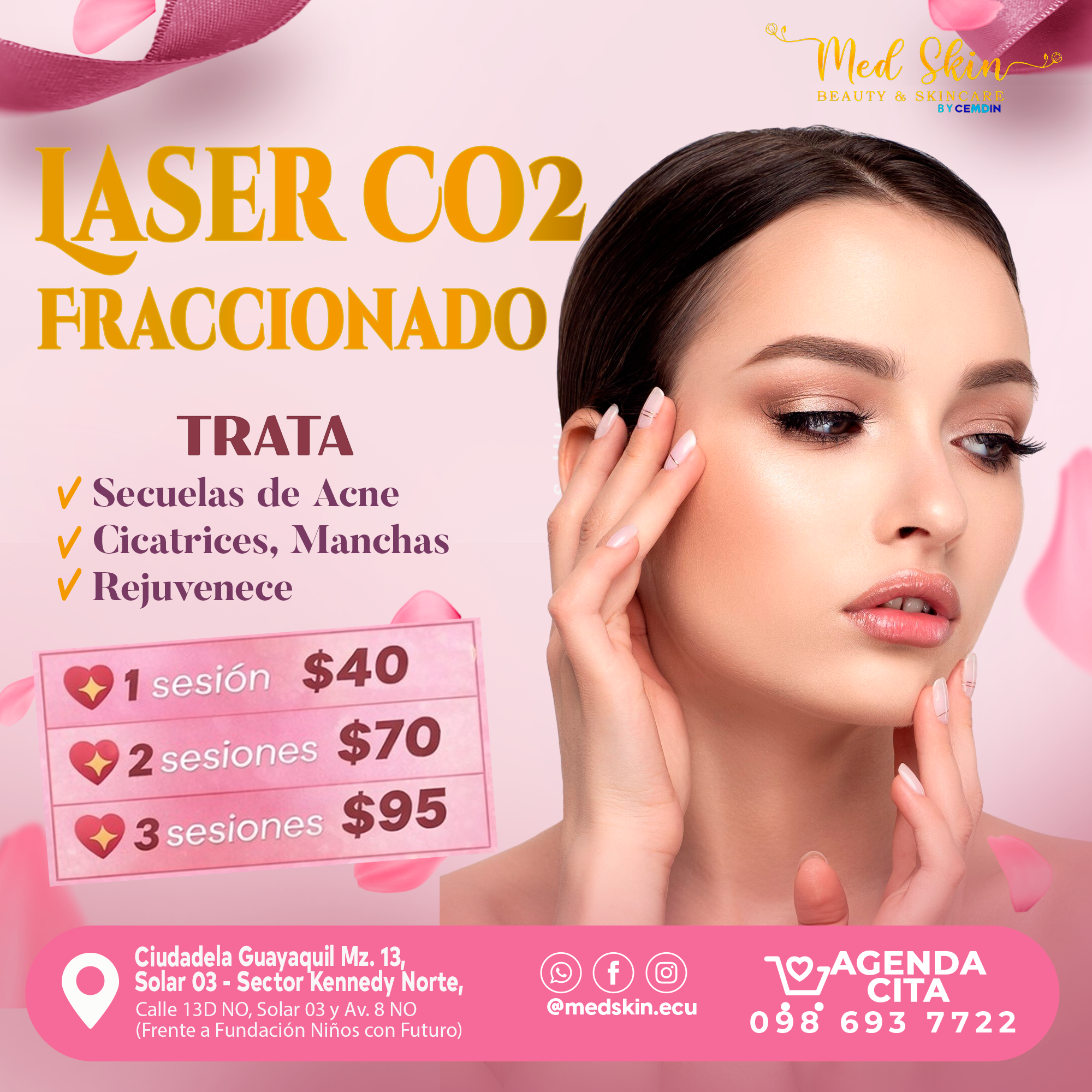 MED SKIN Facebook ad: Chatea con nosotros