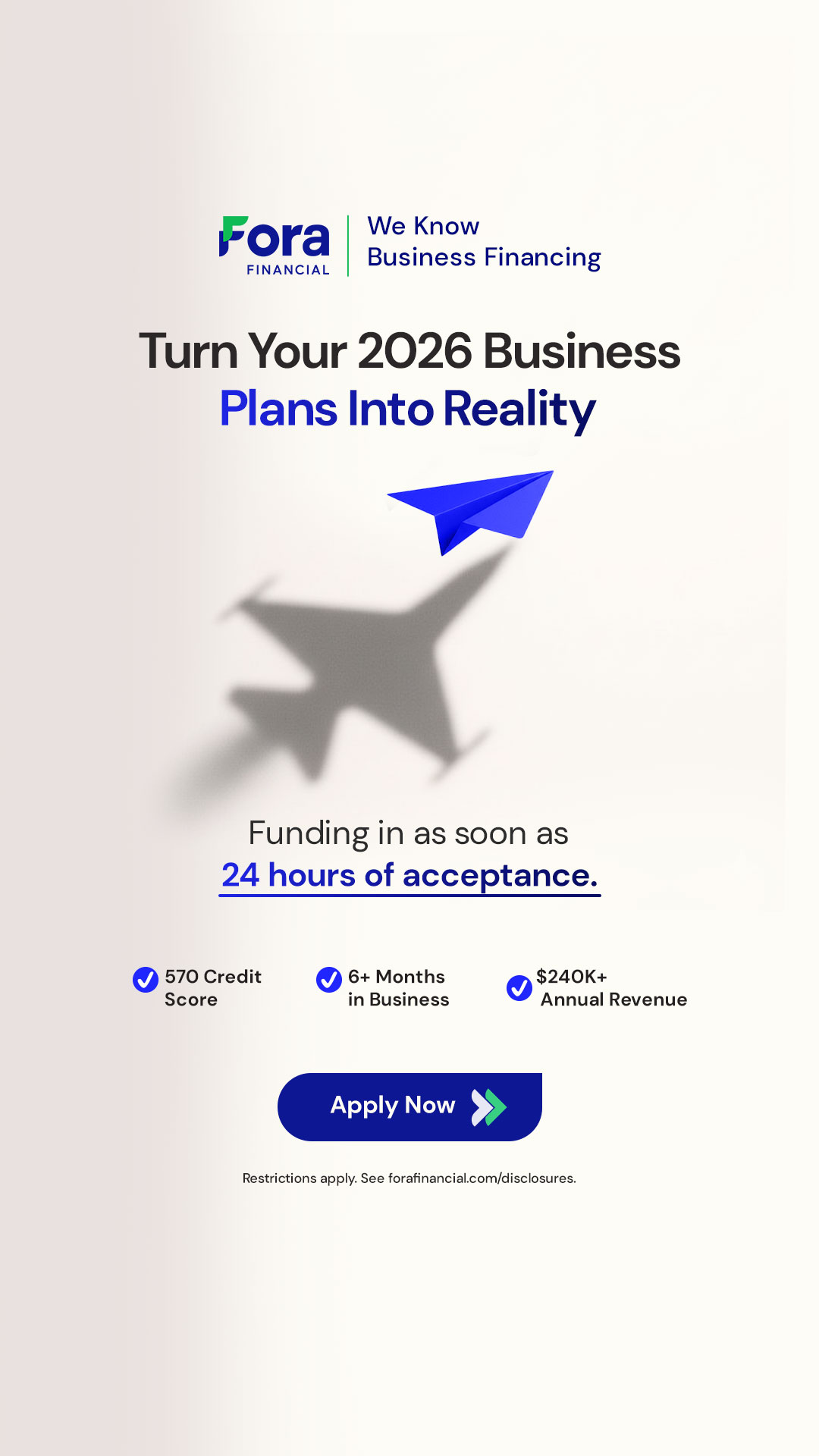 Fora Financial Facebook ad