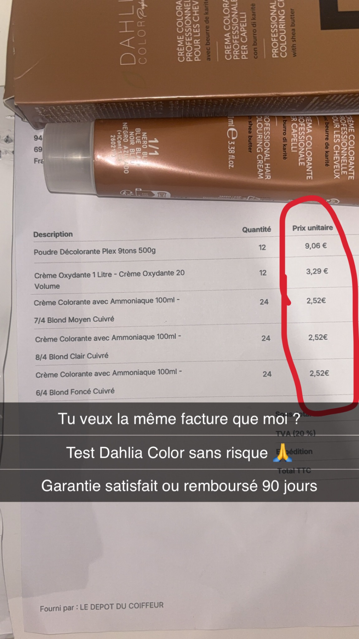 Dahlia Color Professionnel Facebook ad