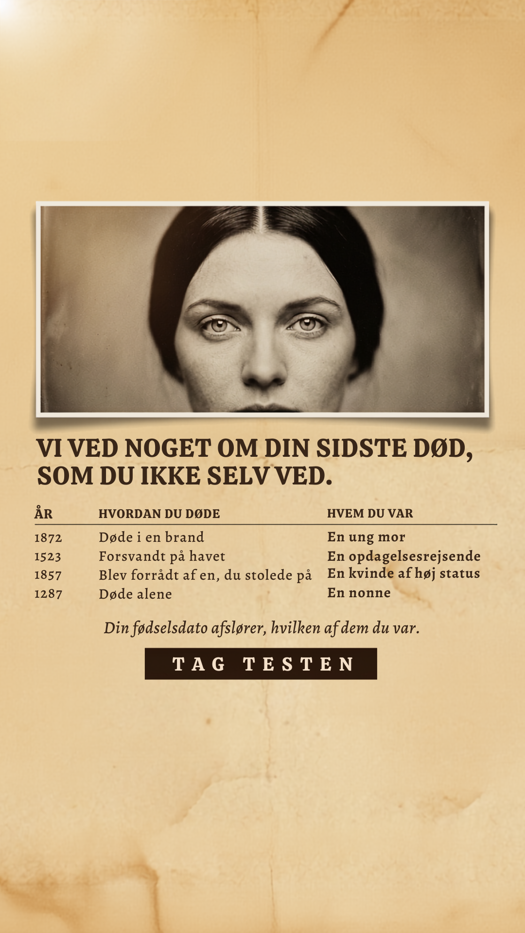 Nocturnum: Awaken the Witch Within Facebook ad: Din sjæl er ældre end dette liv.