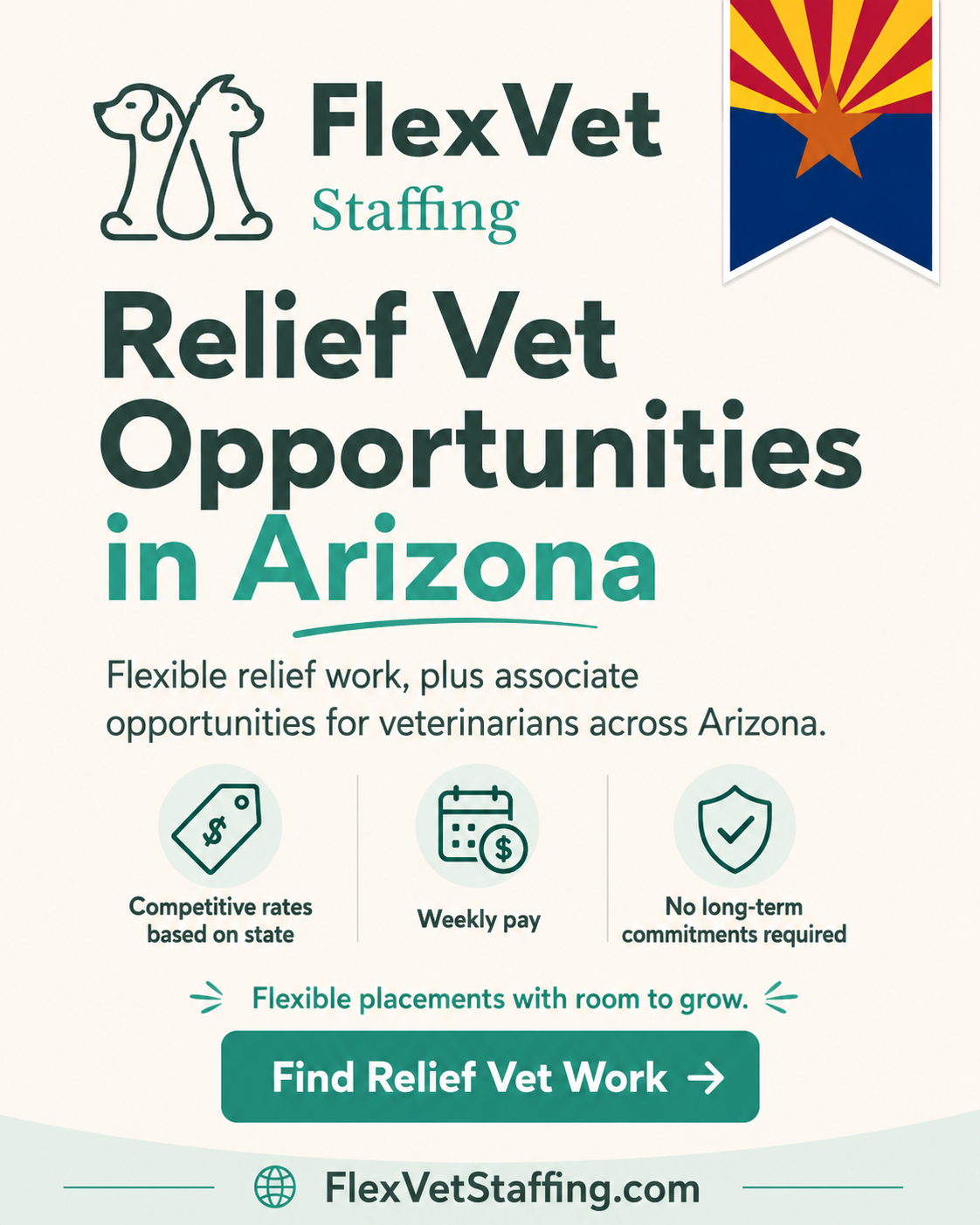 Flex Vet Staffing Facebook ad