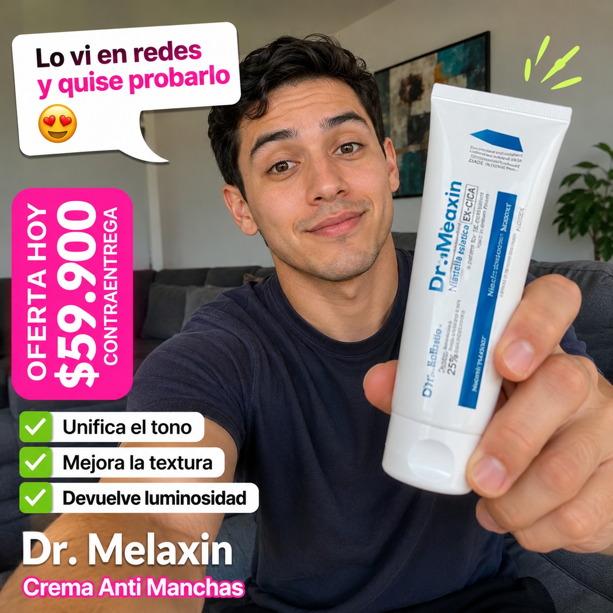 Vive Natural Facebook ad: Chatea con nosotros