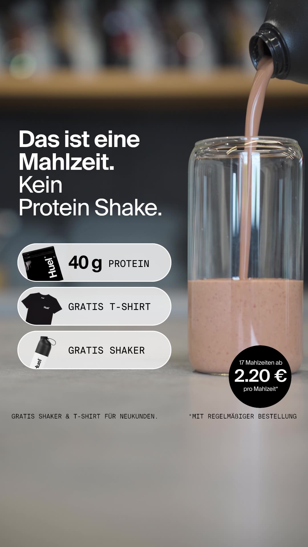 Huel Facebook ad: Ernährung, der du vertrauen kannst