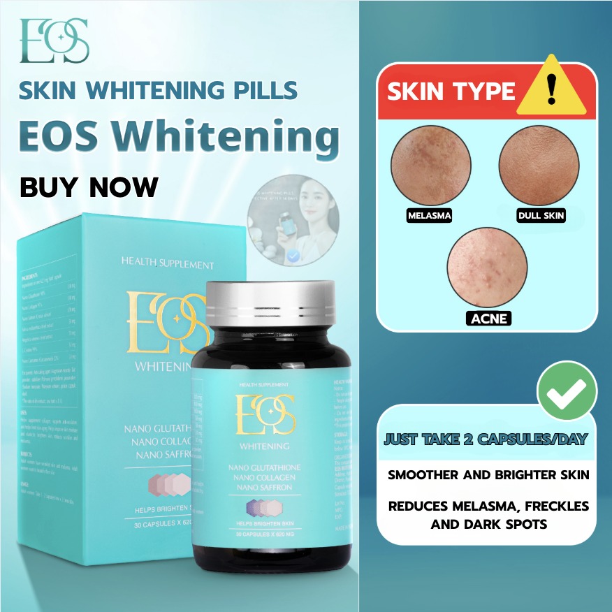 Eos Whitening Pills - Effective after 14 days Facebook ad