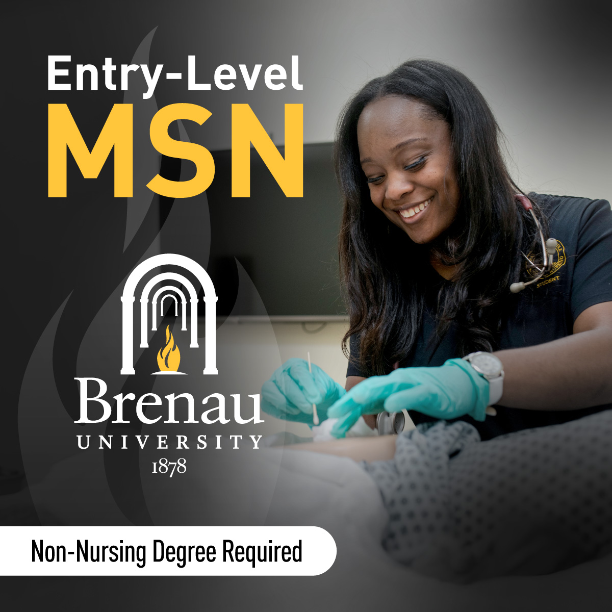 Brenau University Facebook ad: Non-Nursing Bachelor's Required