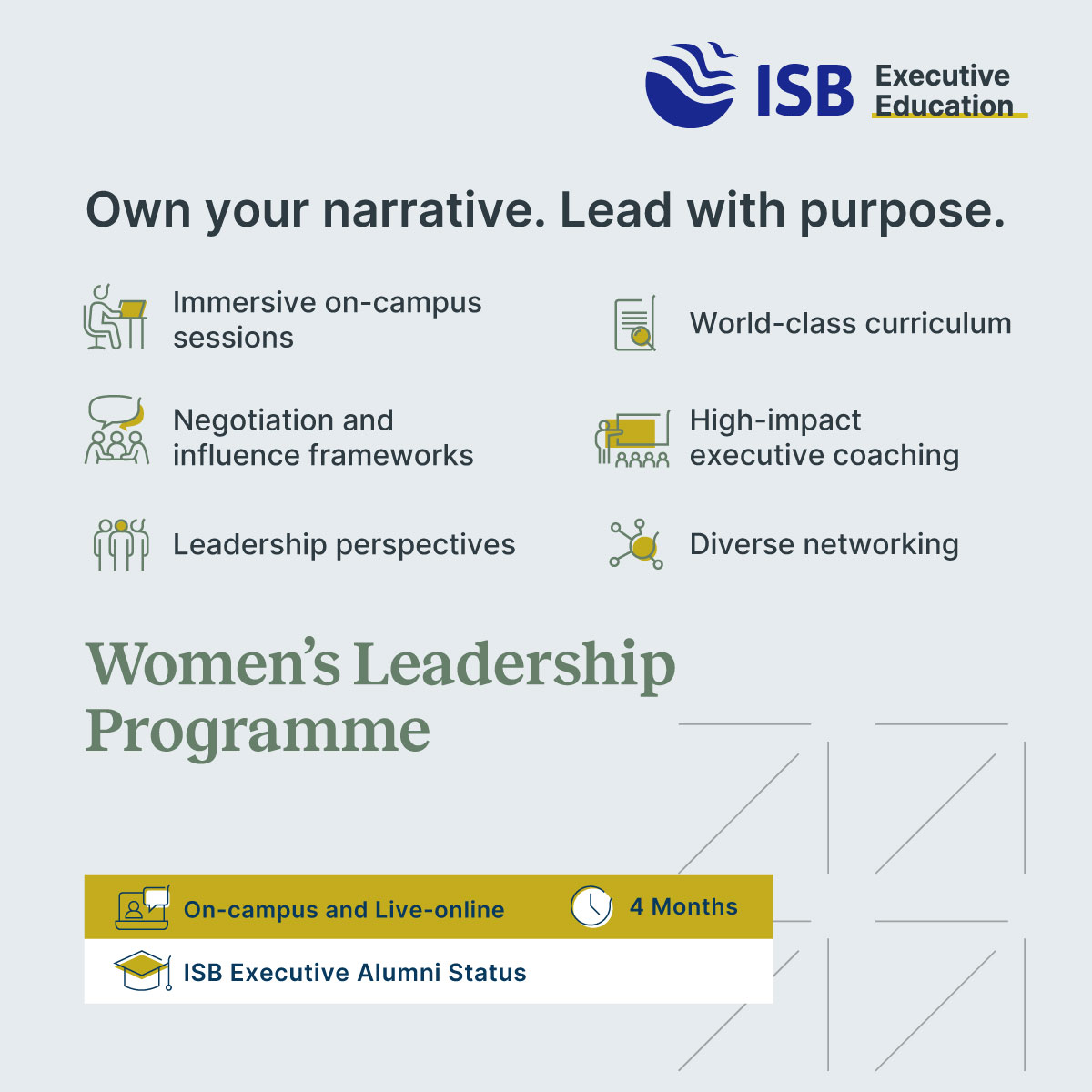 ISB Executive Education Facebook ad