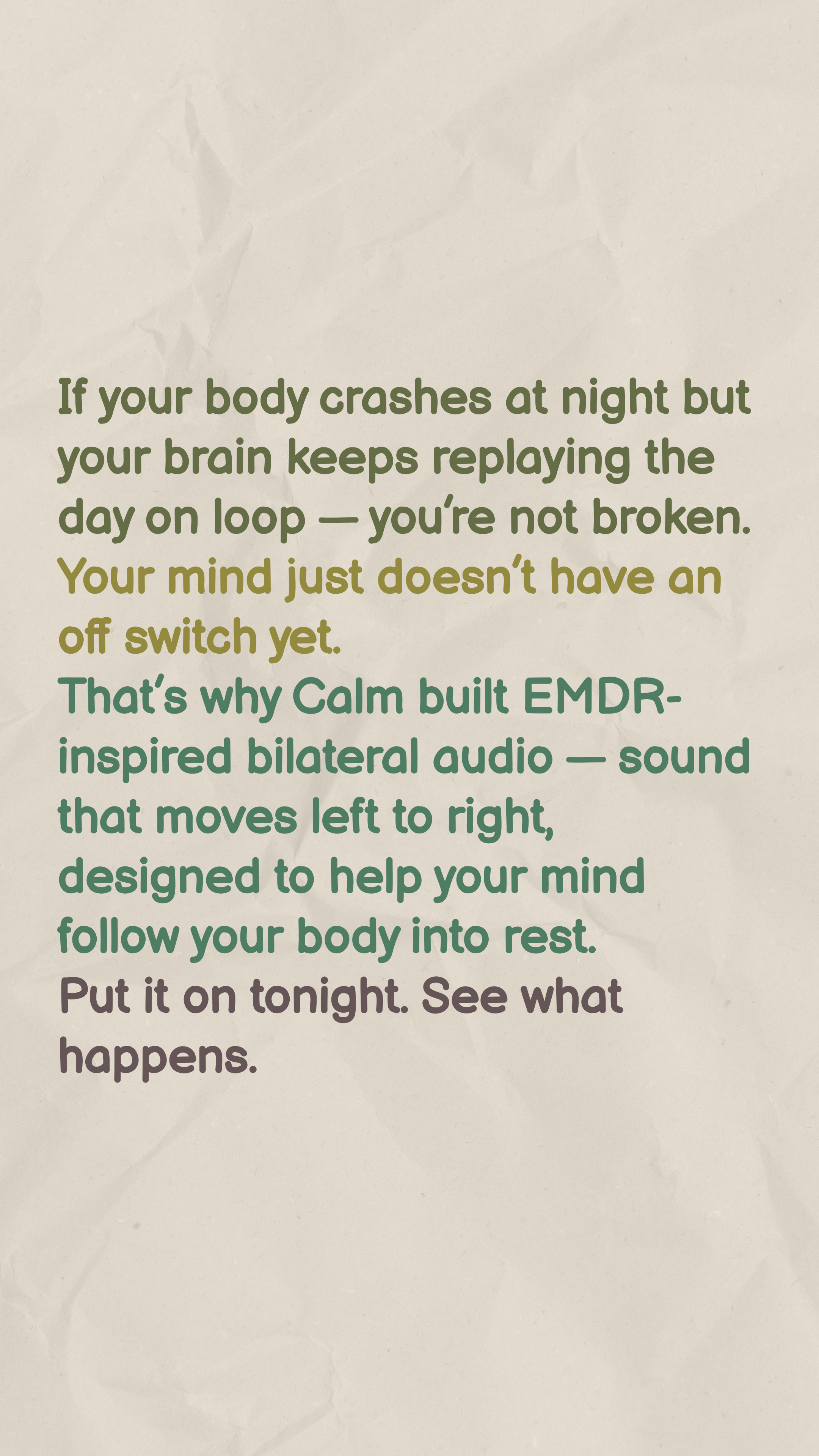 Calm Facebook ad