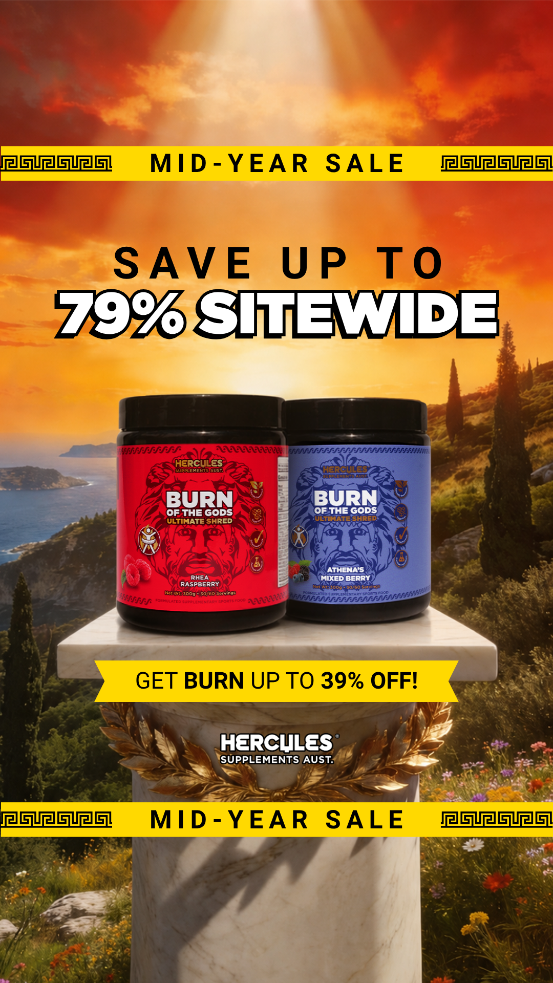 Hercules Supplements Aust Facebook ad