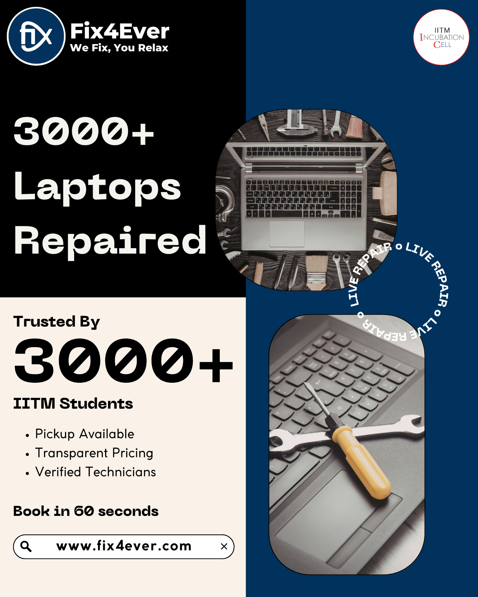 Fix4Ever India Facebook ad: Built for Reliability