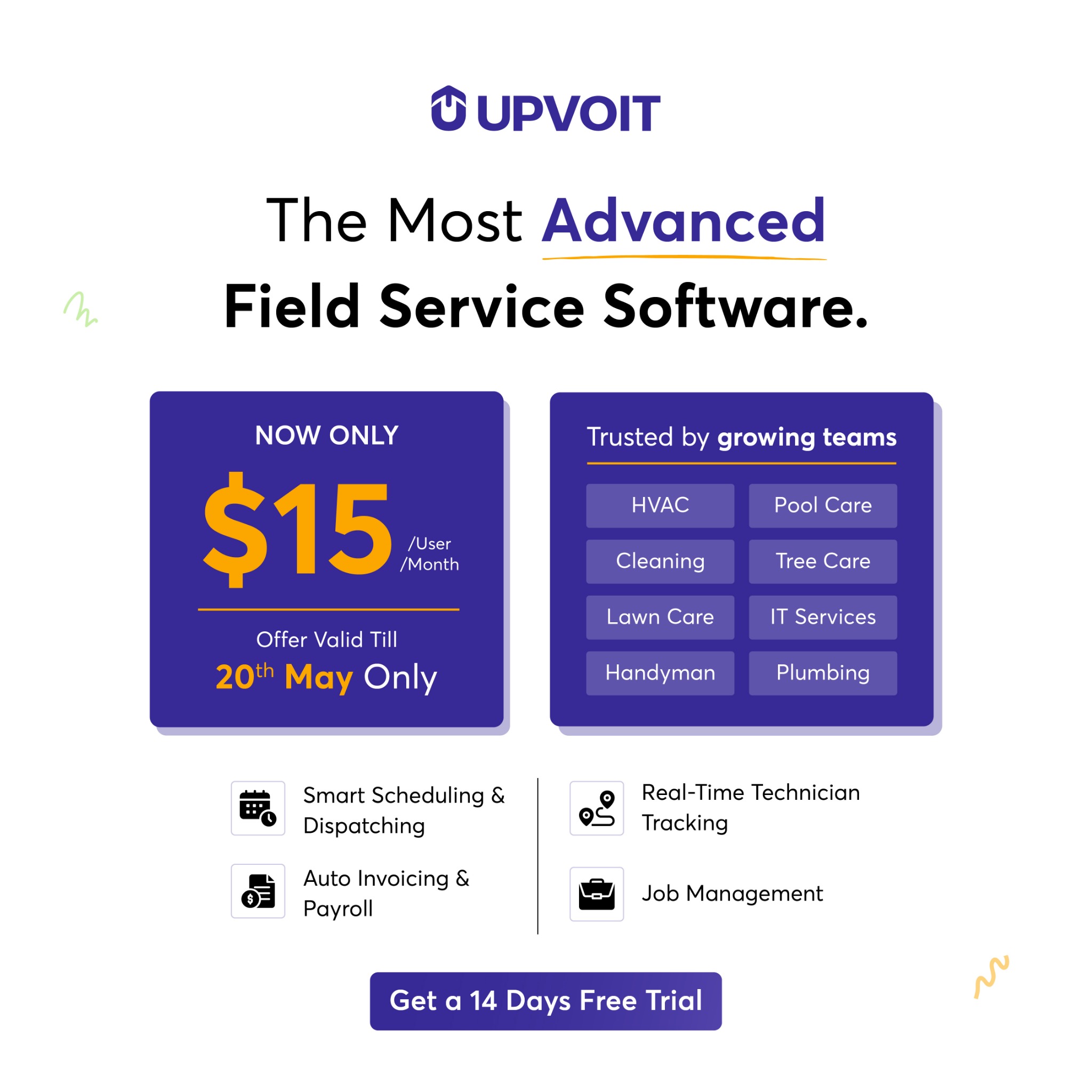 Upvoit Facebook ad: Valid till 20th May