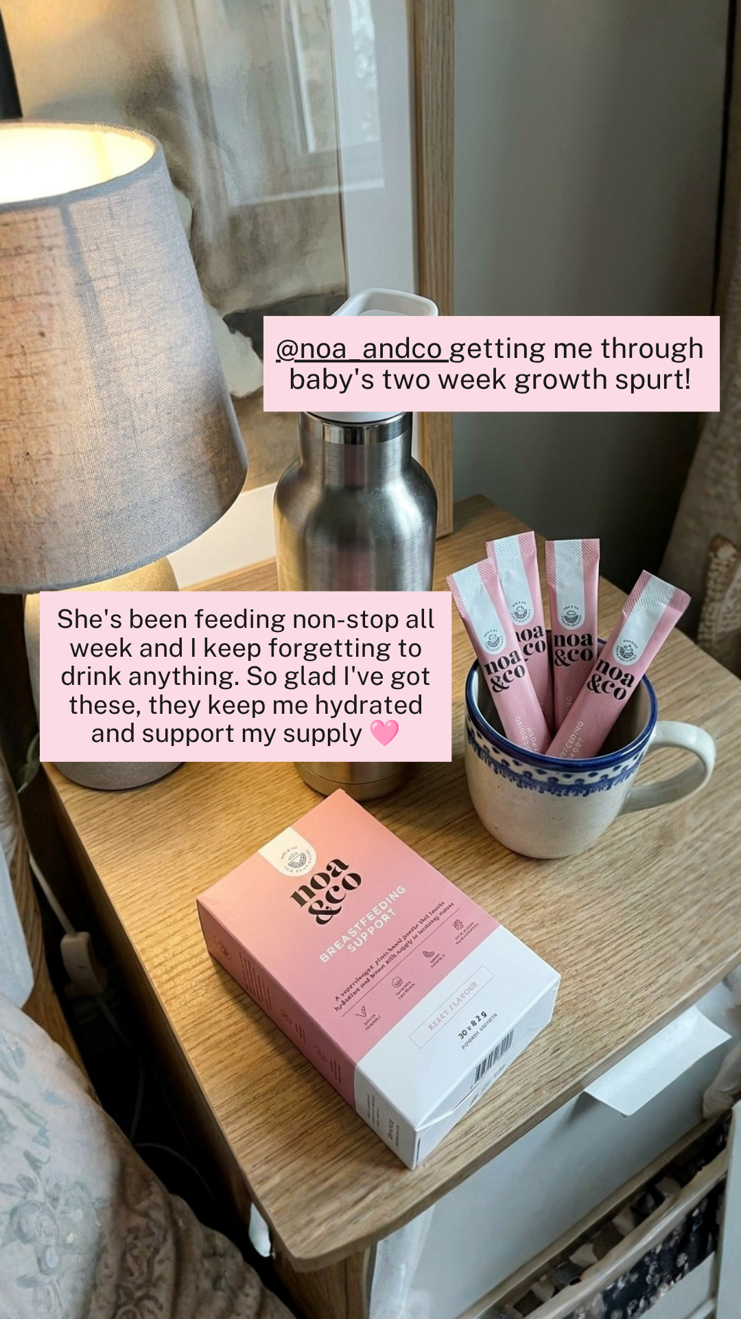 Noa and Co Facebook ad: Breastfeeding and running on empty?