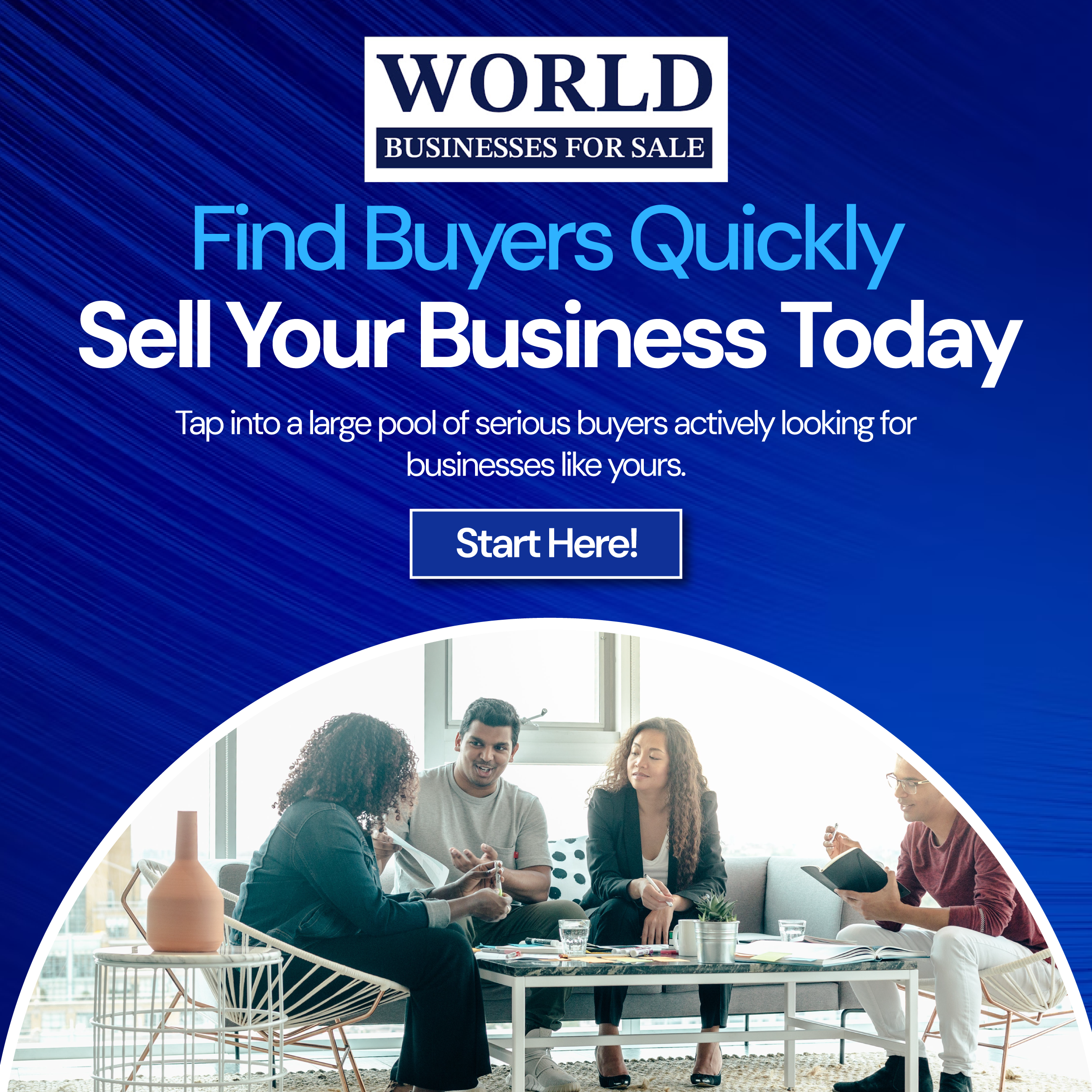 WorldBusinessForSale.com Facebook ad