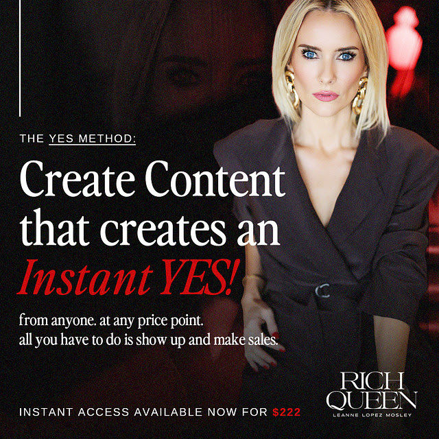 Rich Queen - Leanne Lopez Mosley Facebook ad
