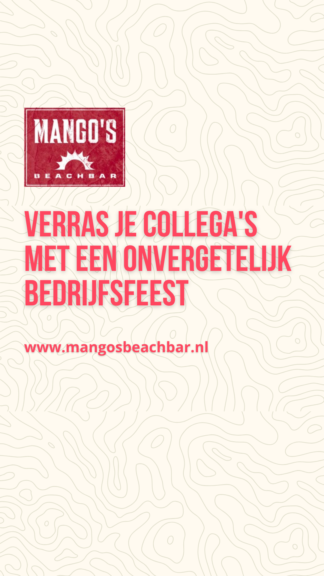 Mango's beachbar Zandvoort Facebook ad from Mar 19, 2026