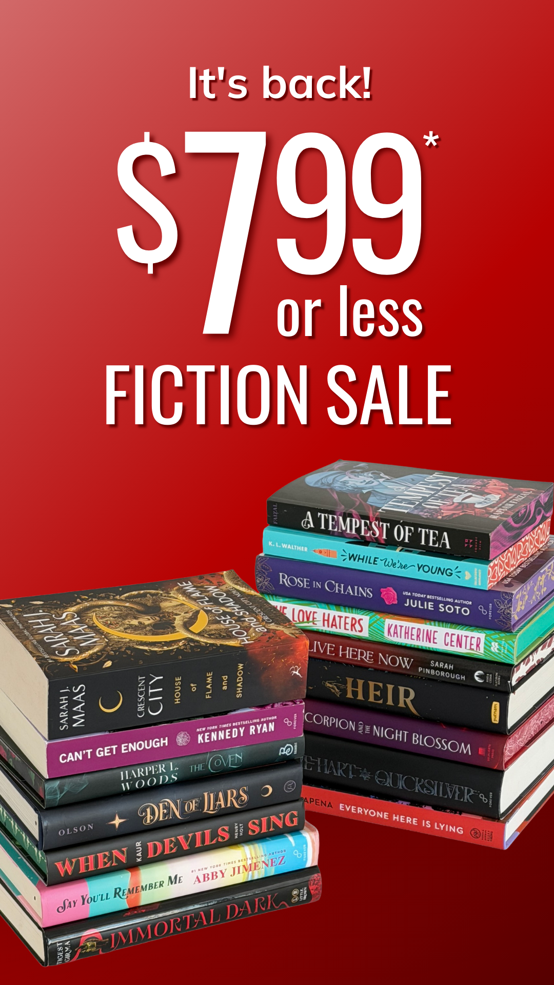 Book Outlet Facebook ad