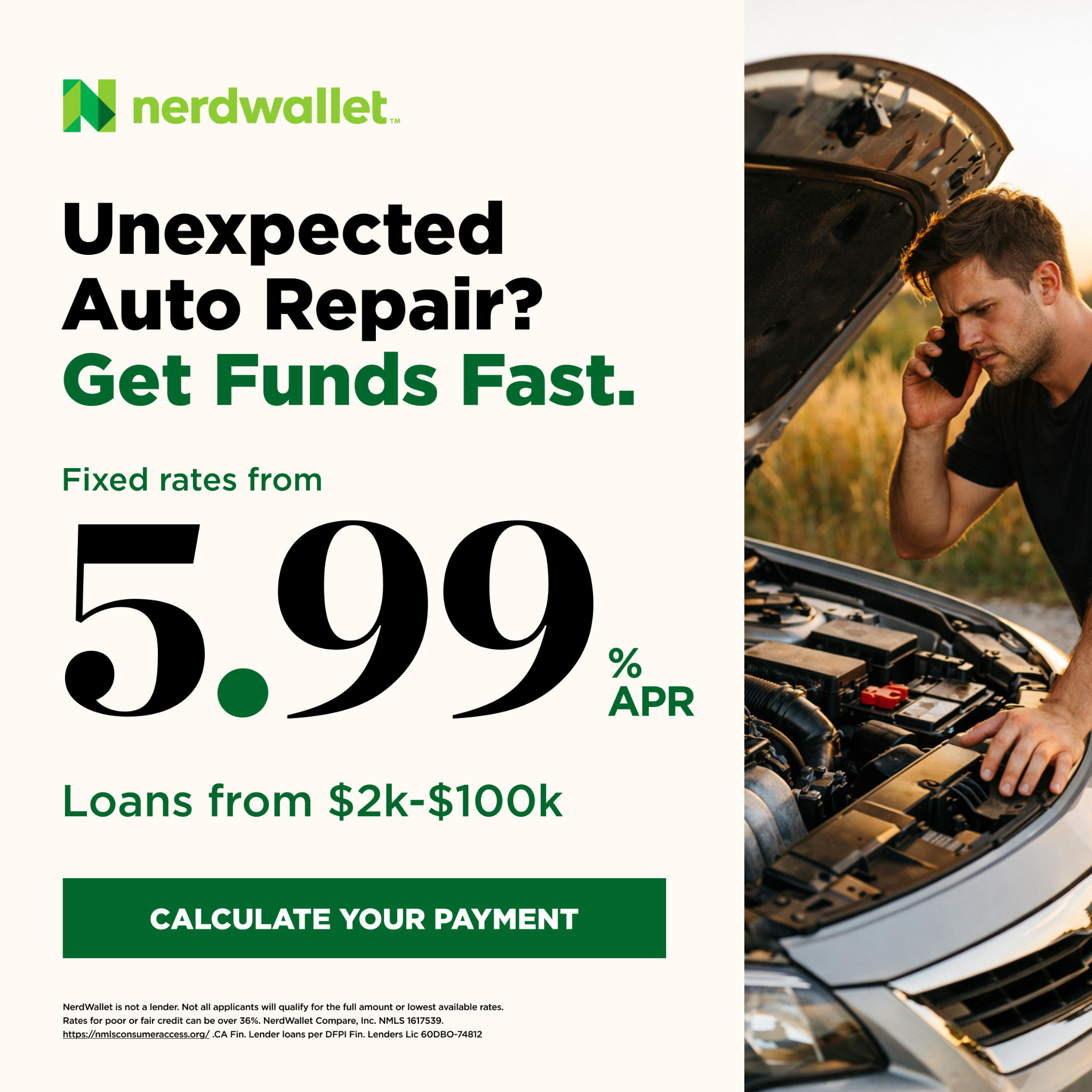 NerdWallet Facebook ad