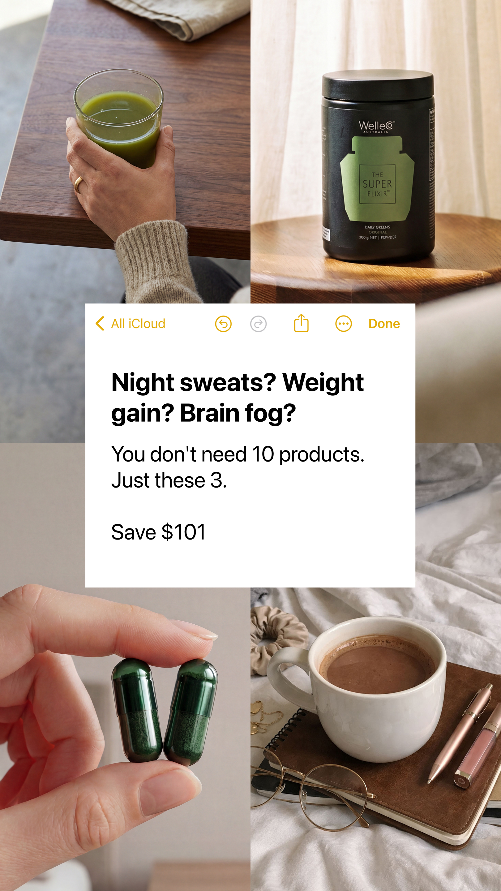 WelleCo Facebook ad