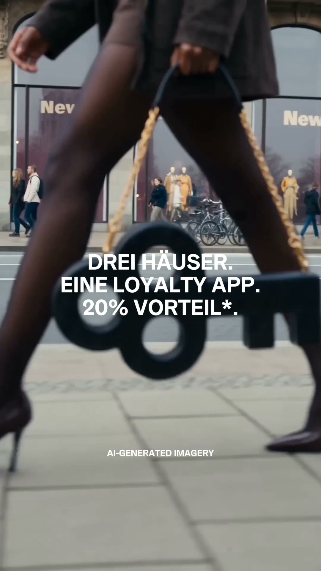 Alsterhaus Facebook ad: 20%* Vorteil mit der Access App